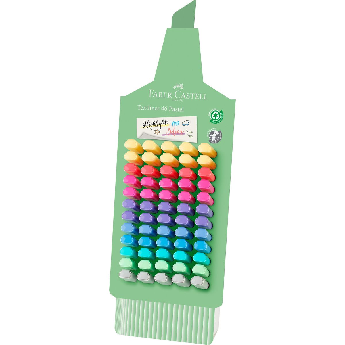 Zakreślacz Faber Castell Pastel mix 1,0-5,0mm (254633)