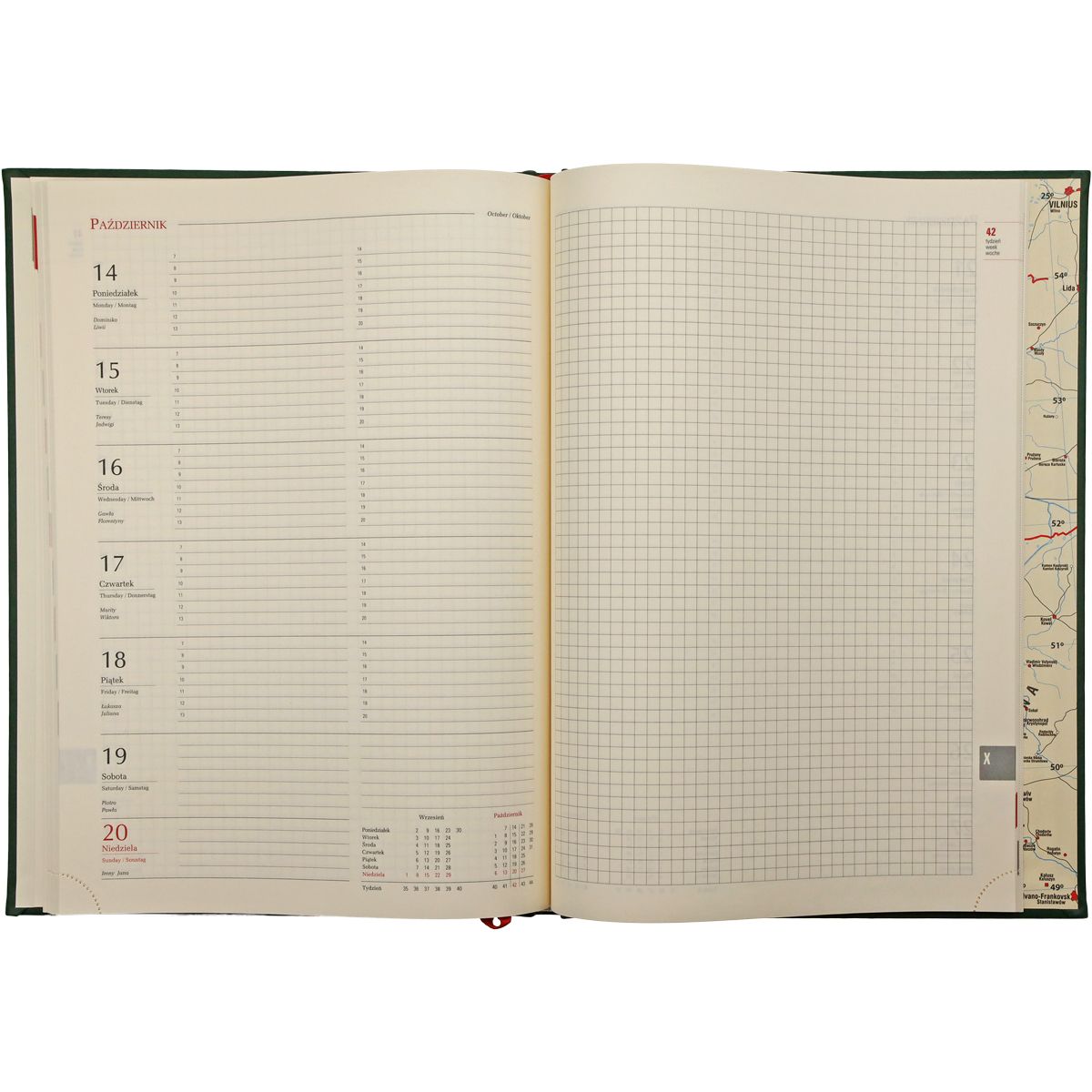 Kalendarz książkowy (terminarz) Michalczyk i Prokop Uniwersalny terminarz A4 (T218V-B)