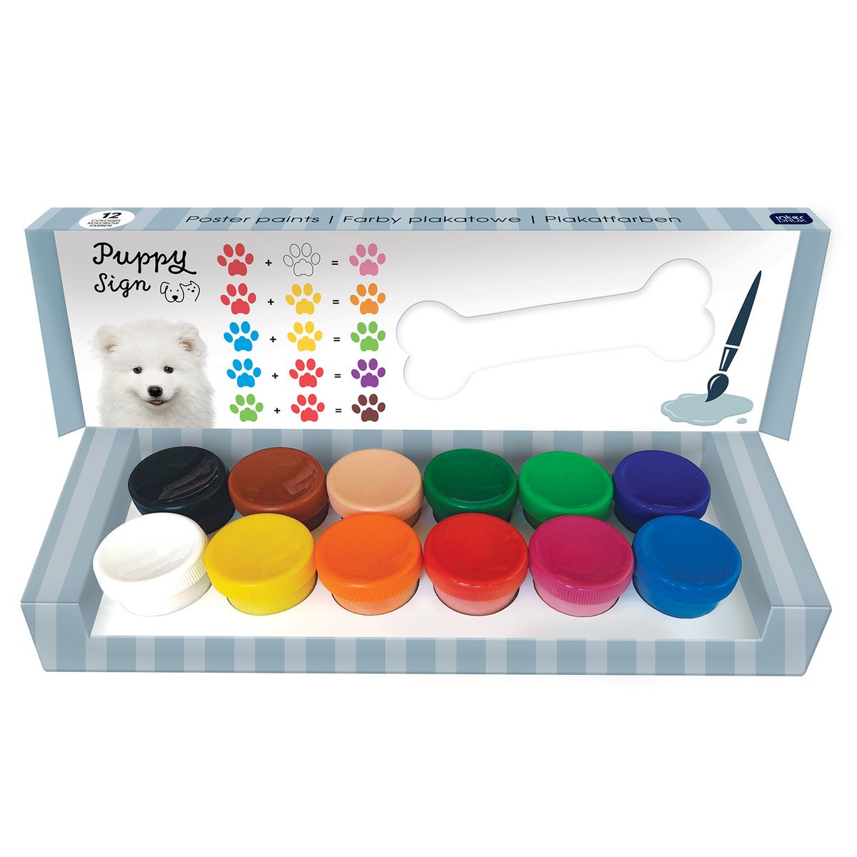 Farby plakatowe Interdruk PUPPY SIGN kolor: mix 20ml 12 kolor.