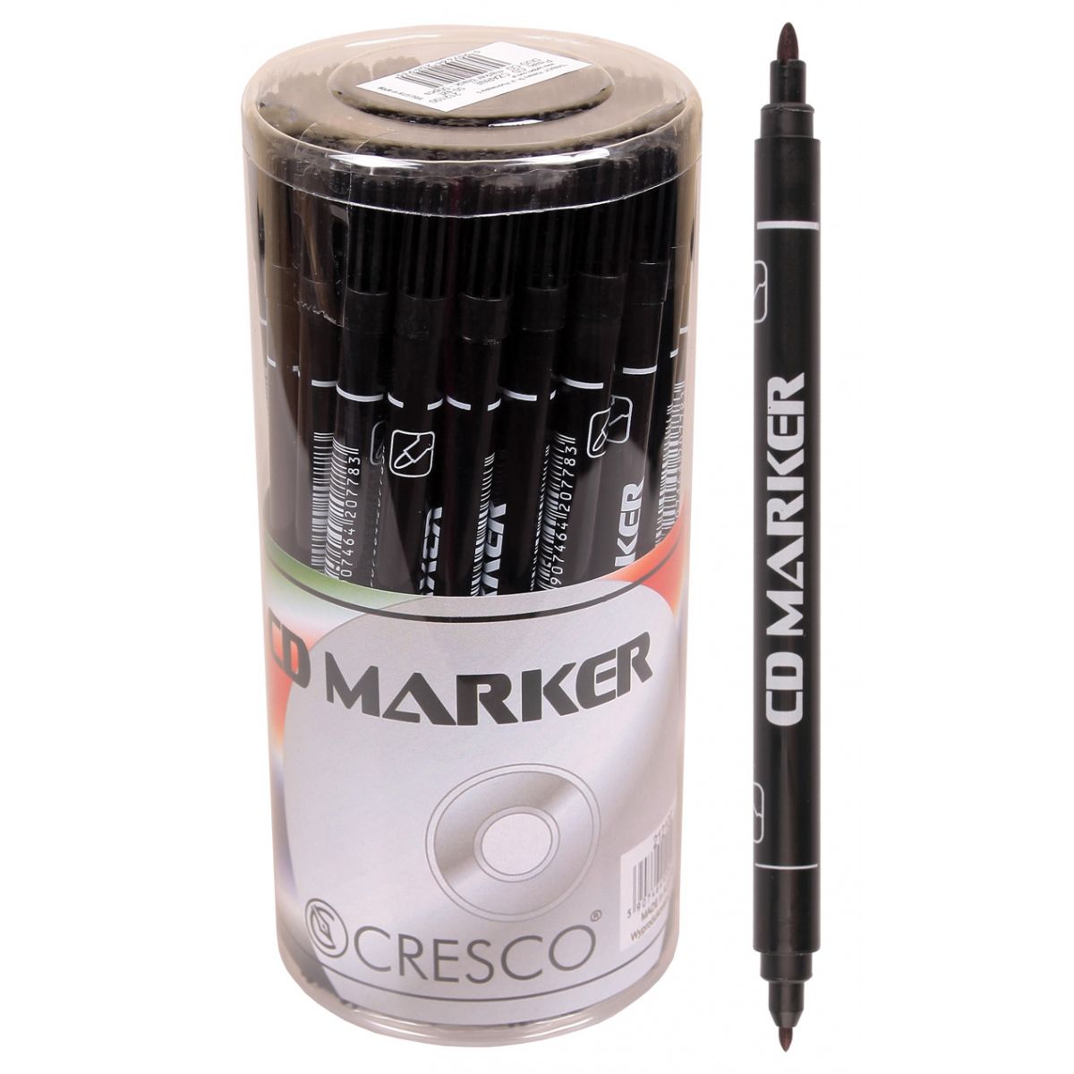 Marker do cd Cresco dwustronny czarny B/Mmm (212100)