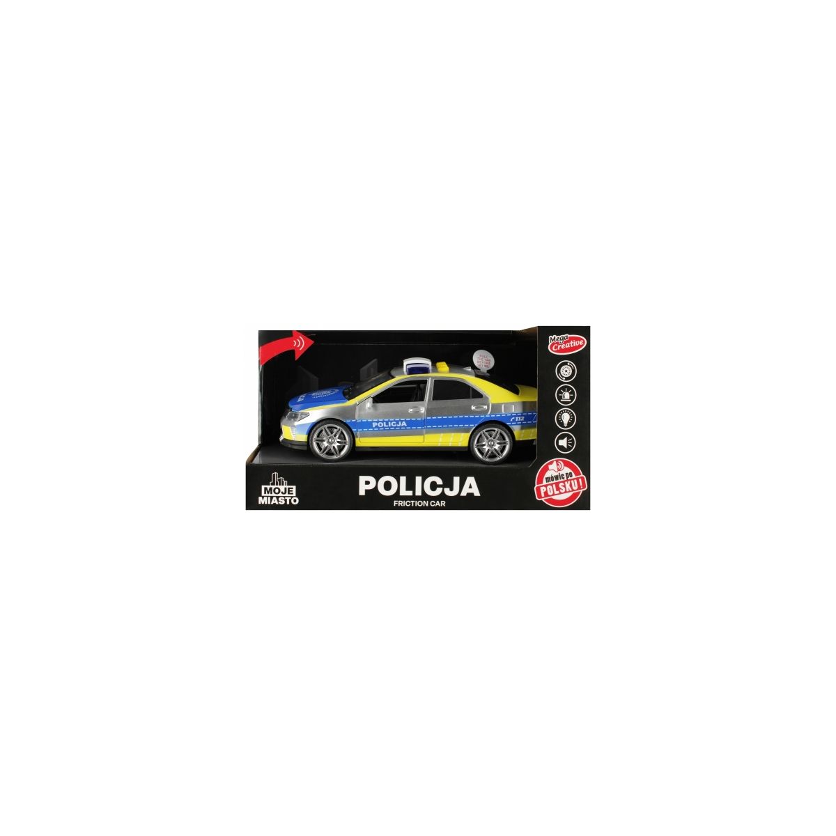 Samochód  policyjny na baterie Mega Creative (520399)