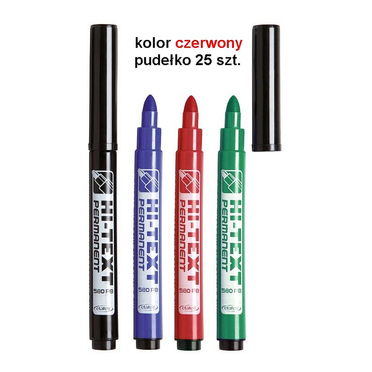 Marker permanentny Fibracolor czerwony 6,0mm okrągła końcówka
