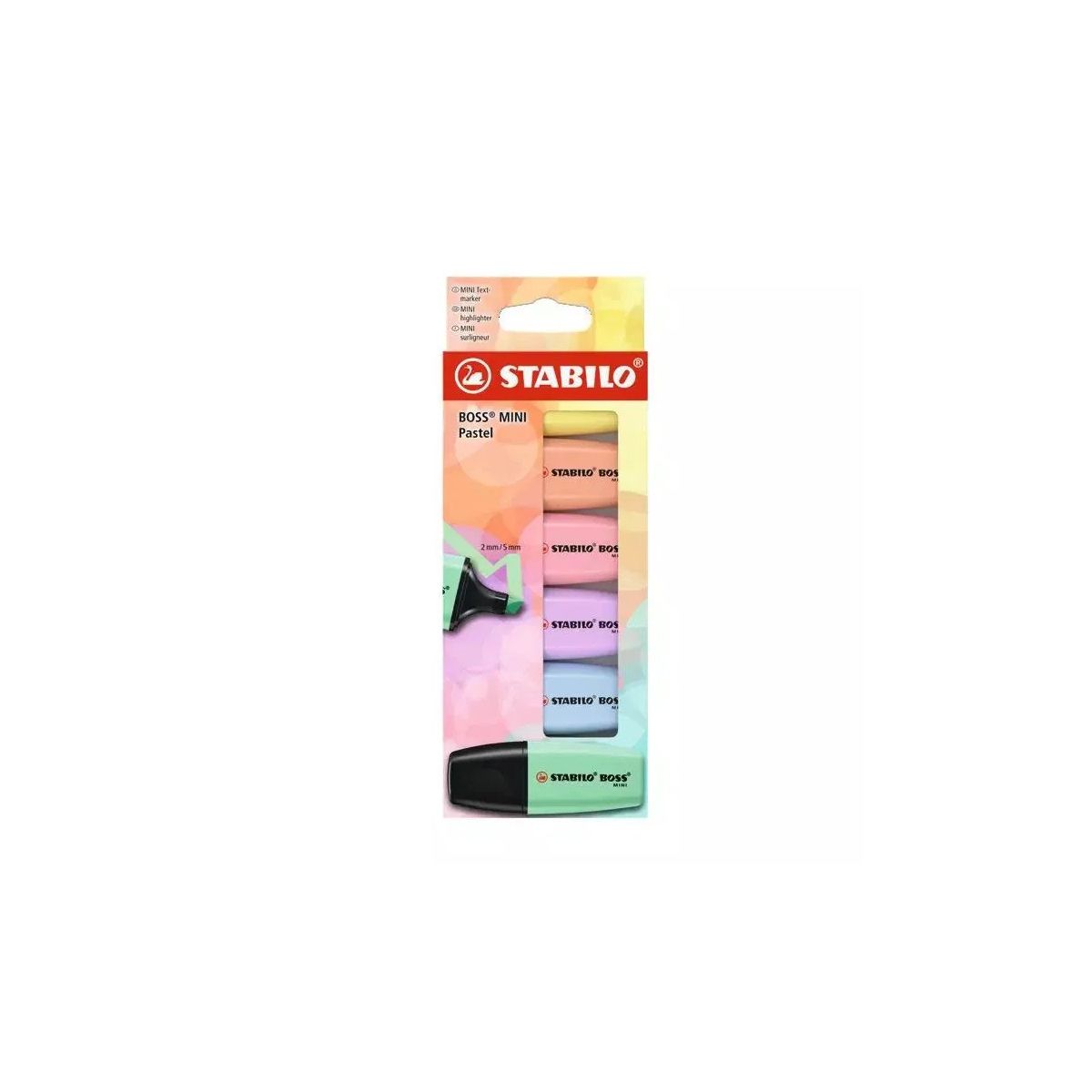 Zakreślacz BOSS MINI PASTEL 6SZT mix 2-5mm Stabilo (07/6-2-01)