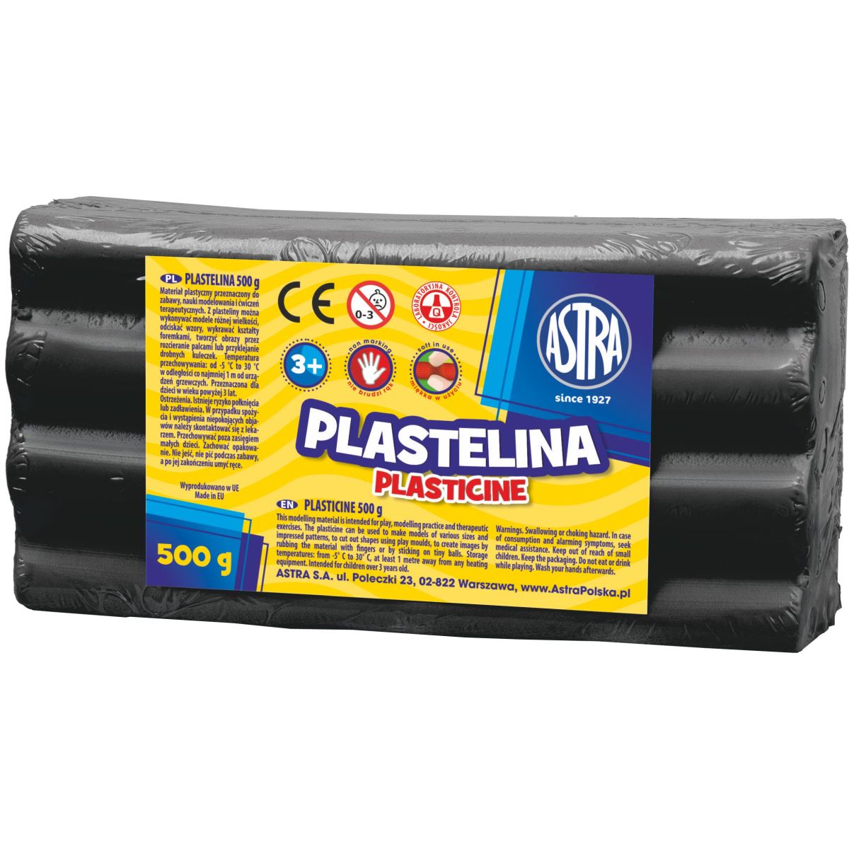 Plastelina Astra 1 kol. czarna 500g