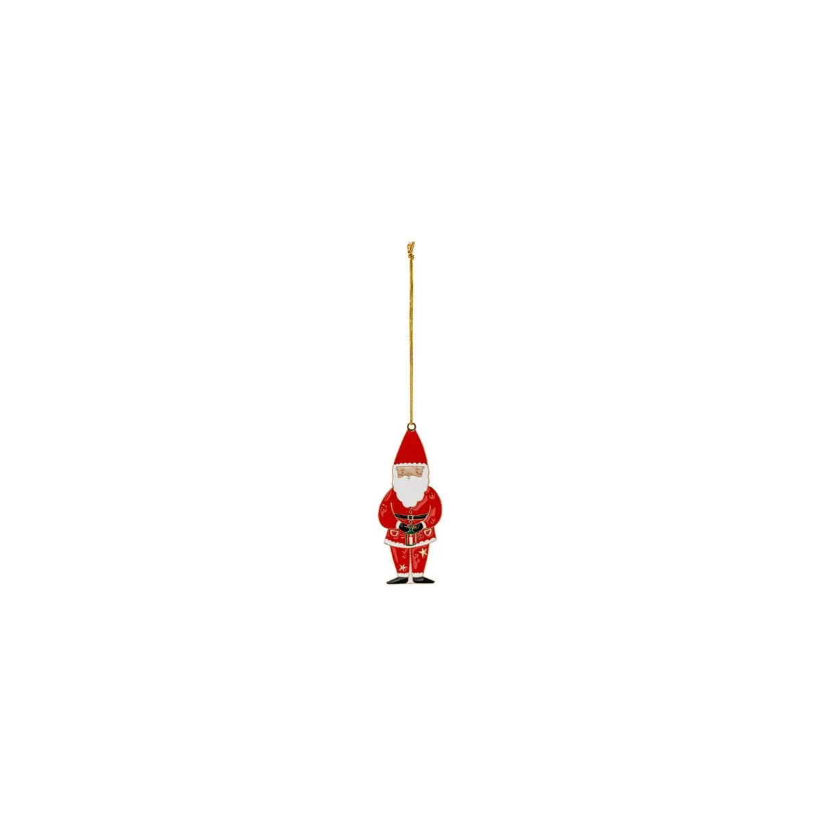 Ozdoba świąteczna Metalowa zawieszka dekoracyjna Mikołaj, 10x4 cm, mix Partydeco (ZDM6)