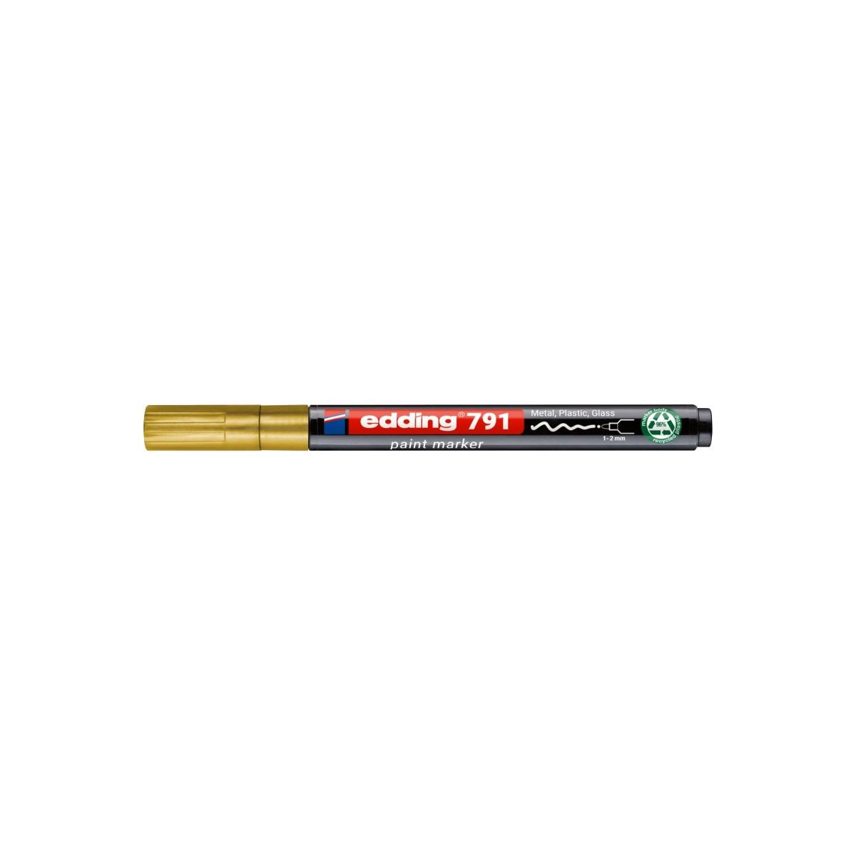 Marker olejowy PCR E-791 złoty 1,0-2,0mm okrągła końcówka Edding (ED-791PCR053)