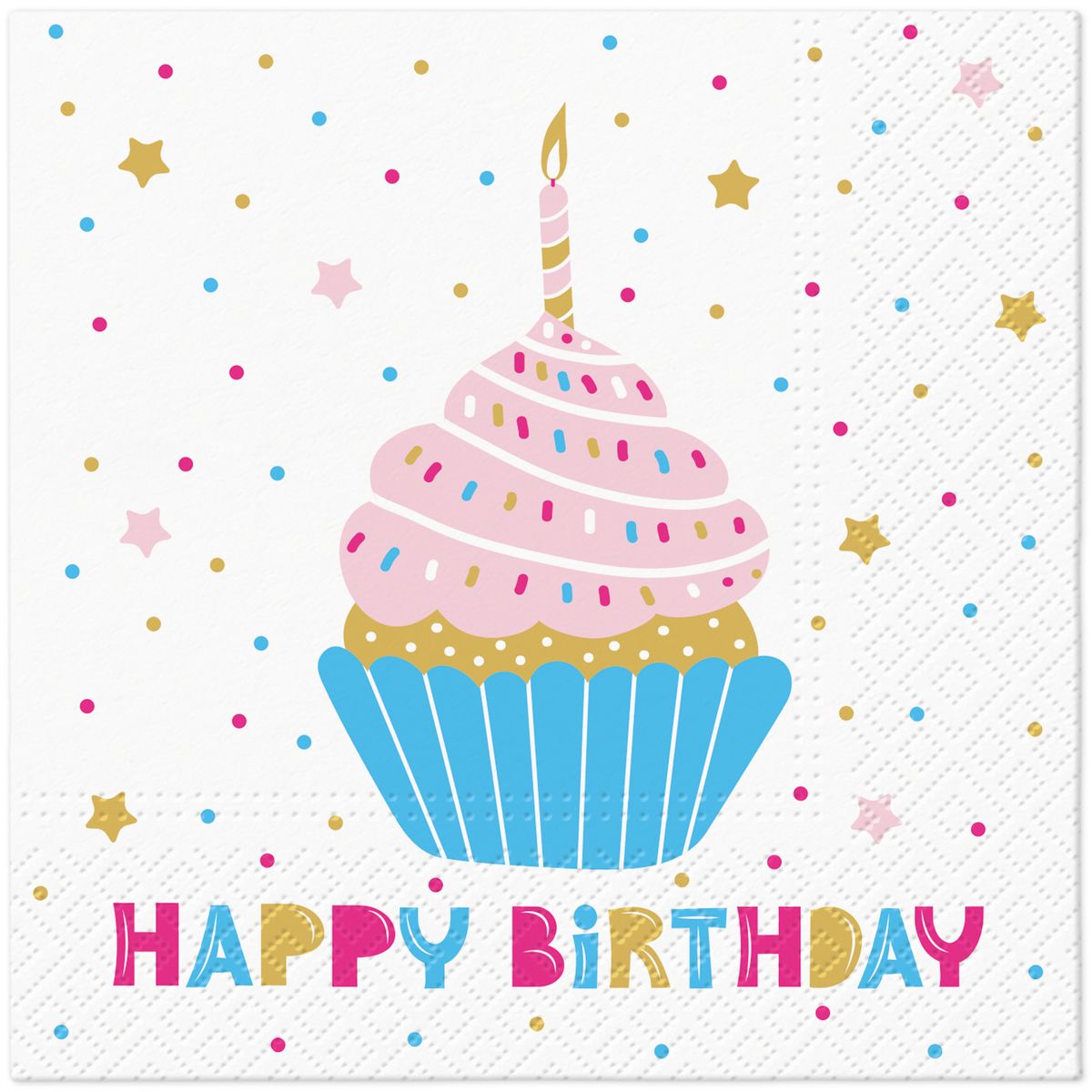 Serwetki Paw TaT Birthday Muffin mix bibuła [mm:] 330x330 (TL128000)