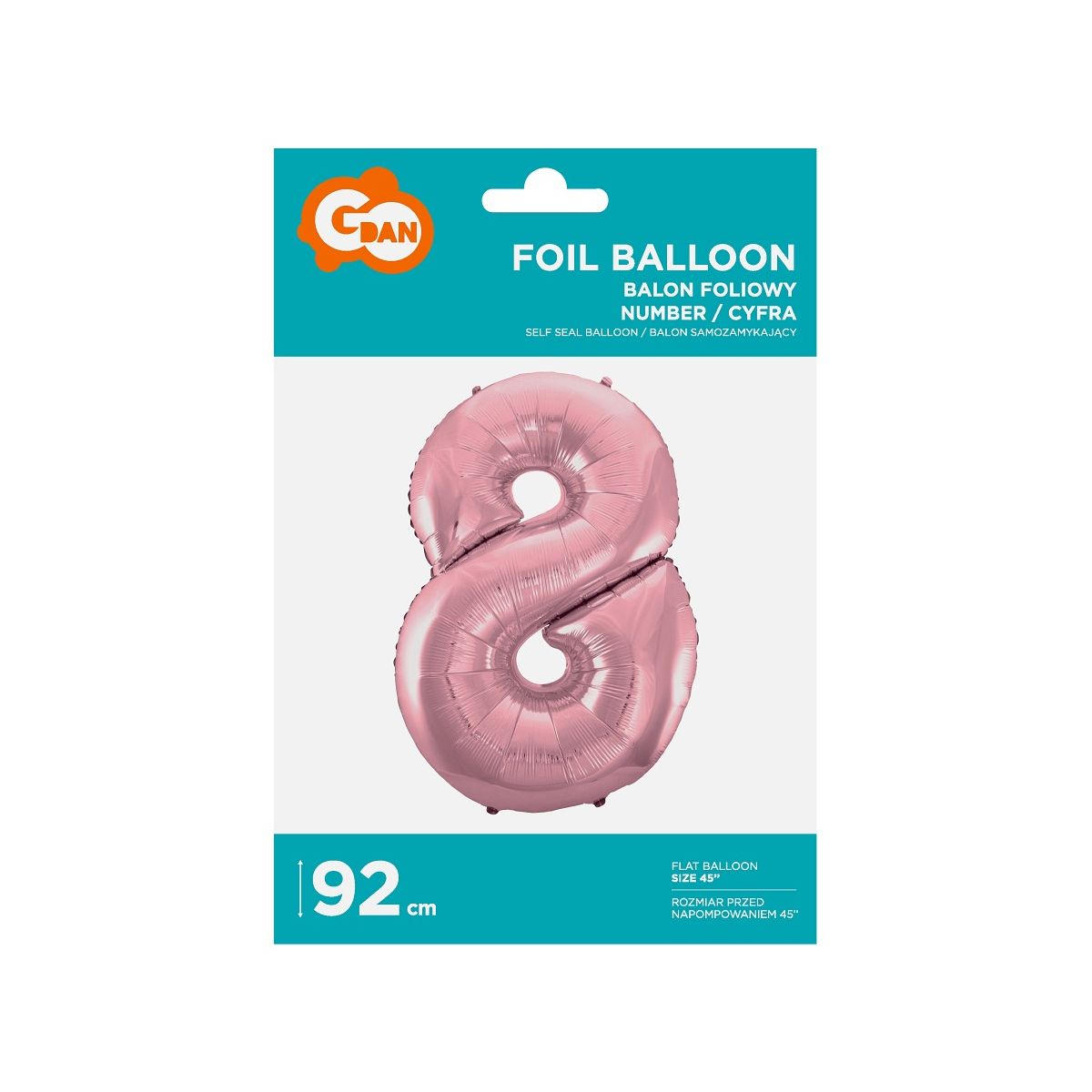 Balon foliowy Godan cyfra 8 45cal (bc-HRO8)