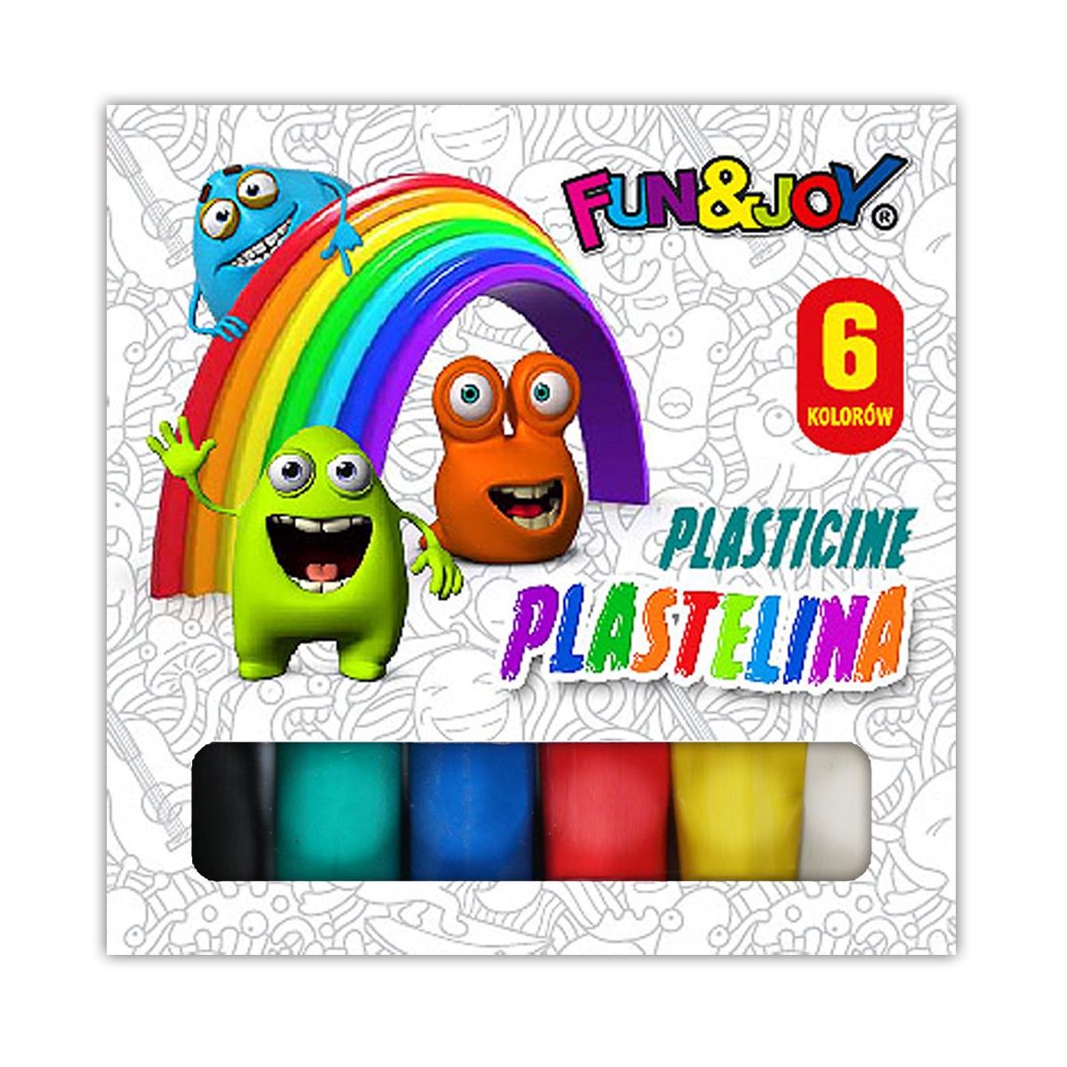Plastelina Fun&Joy 6 kolorów