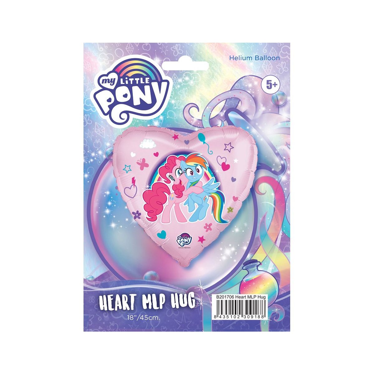 Balon foliowy Godan My Little Pony Uścisk, pakowany 18cal (B201706)