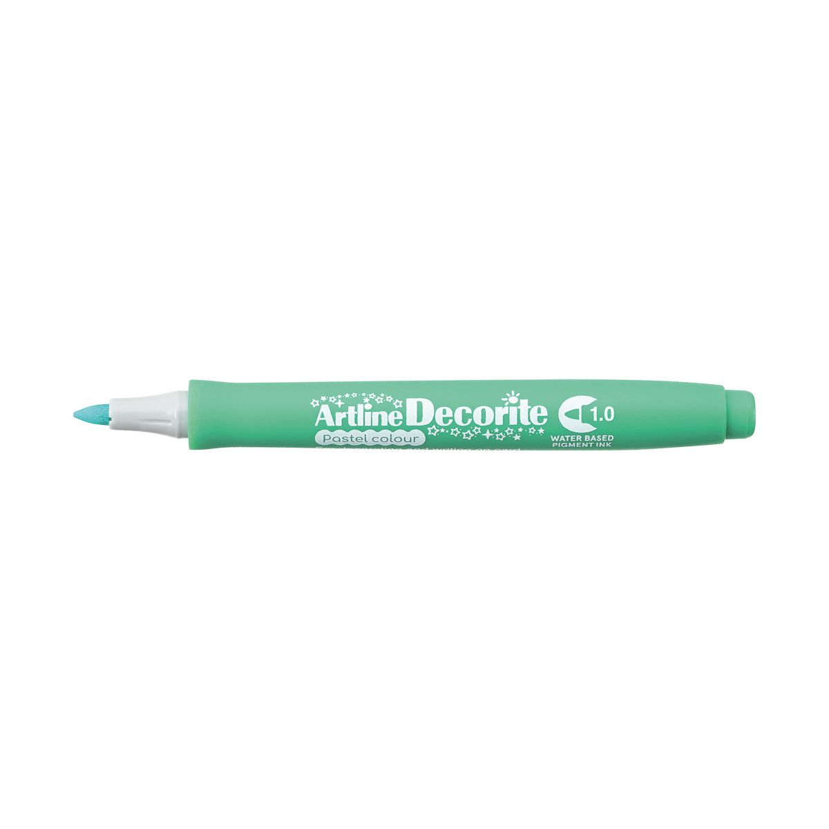 Marker permanentny pastelowy decorite wkład zielony 1,0mm pędzelek końcówka Artline (AR-033 4 4)