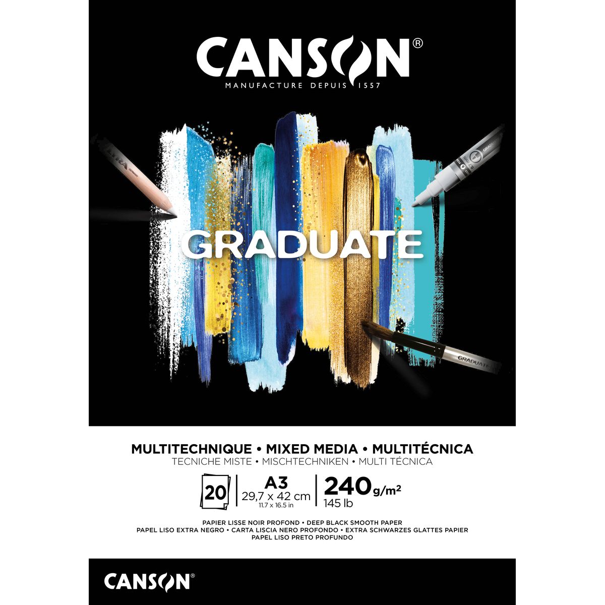 Blok rysunkowy Canson Mix Media Graduate (C31250P018)