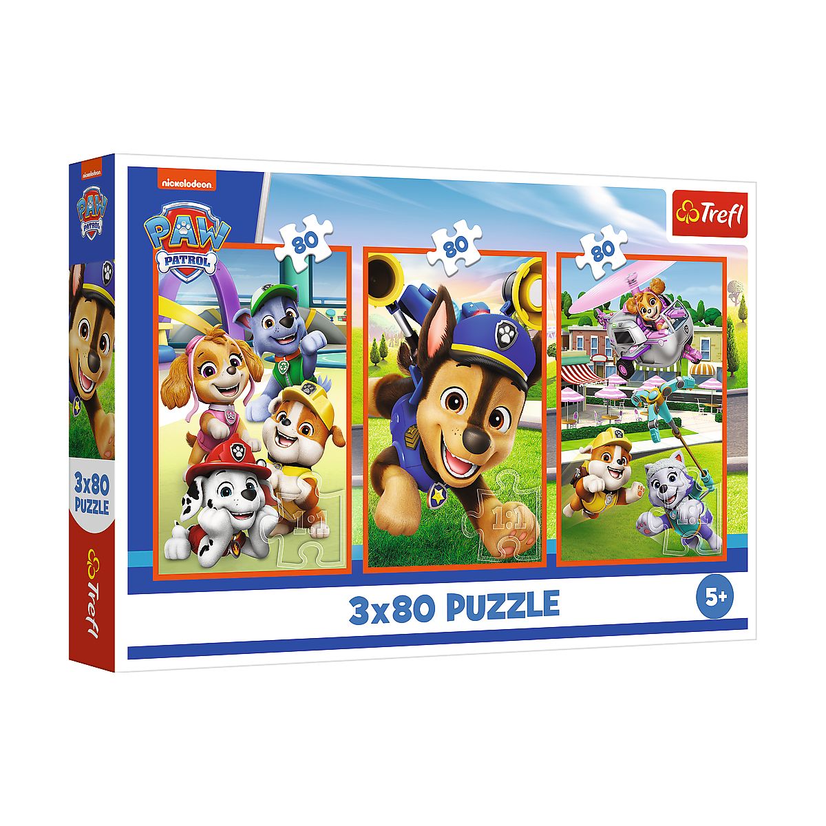 Puzzle Paw Patrol Psia zgraja 3x80 el. Trefl (34886)