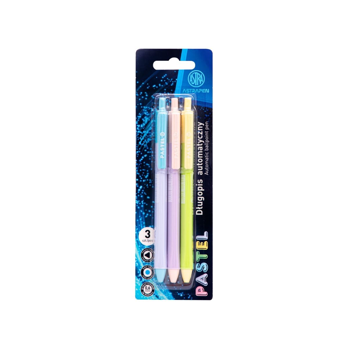Długopis Astra Pastel niebieski 0,6mm (201022028)