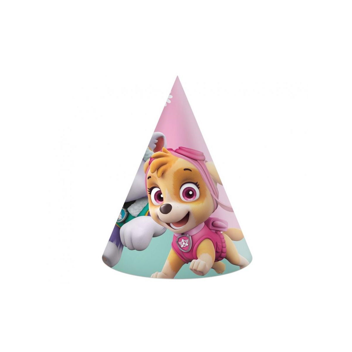 Czapka party papierowe Paw Patrol: Skye & Everest, 6 szt. mix papier Godan (94115)