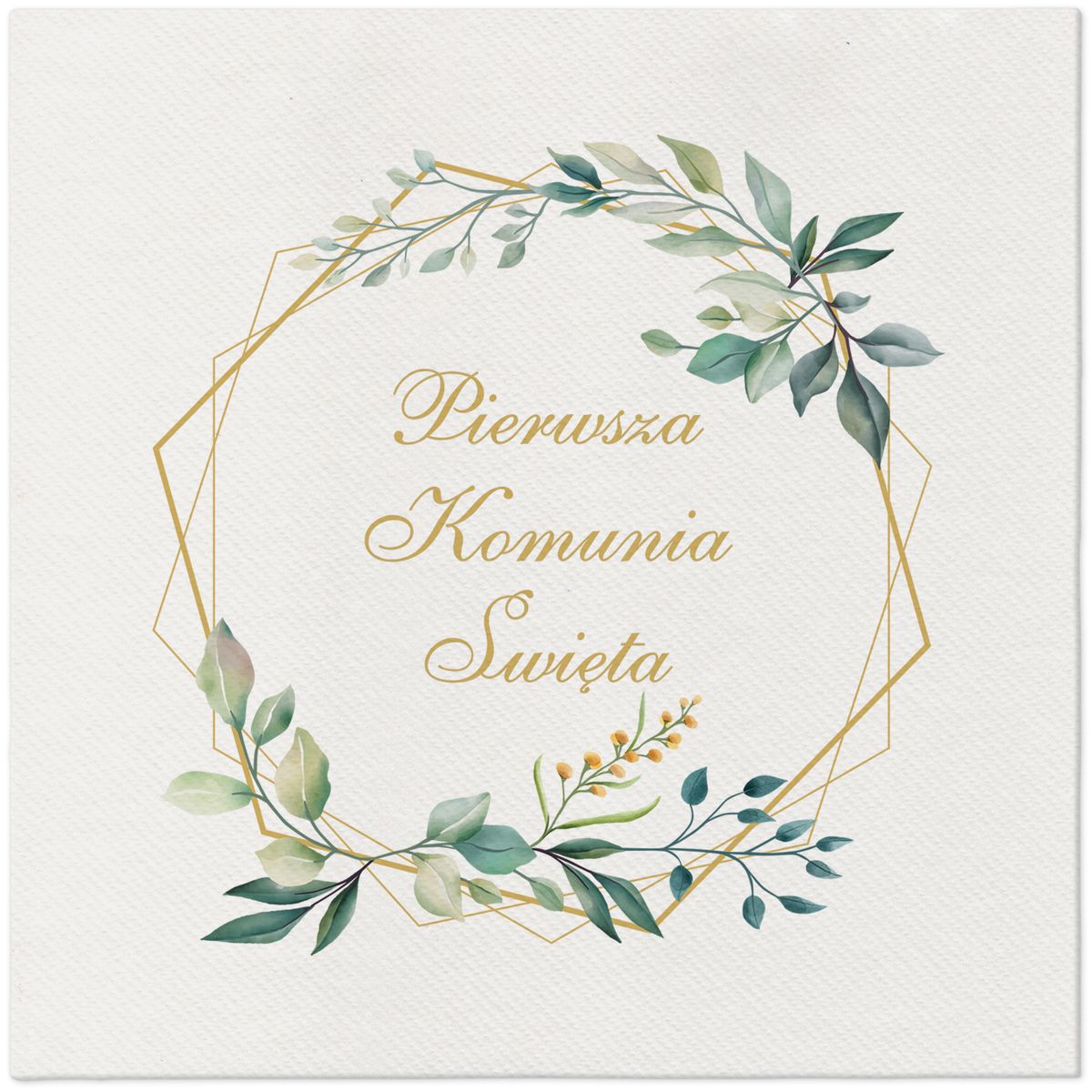 Serwetki Paw Communion Leaves Frame (AAN007000)