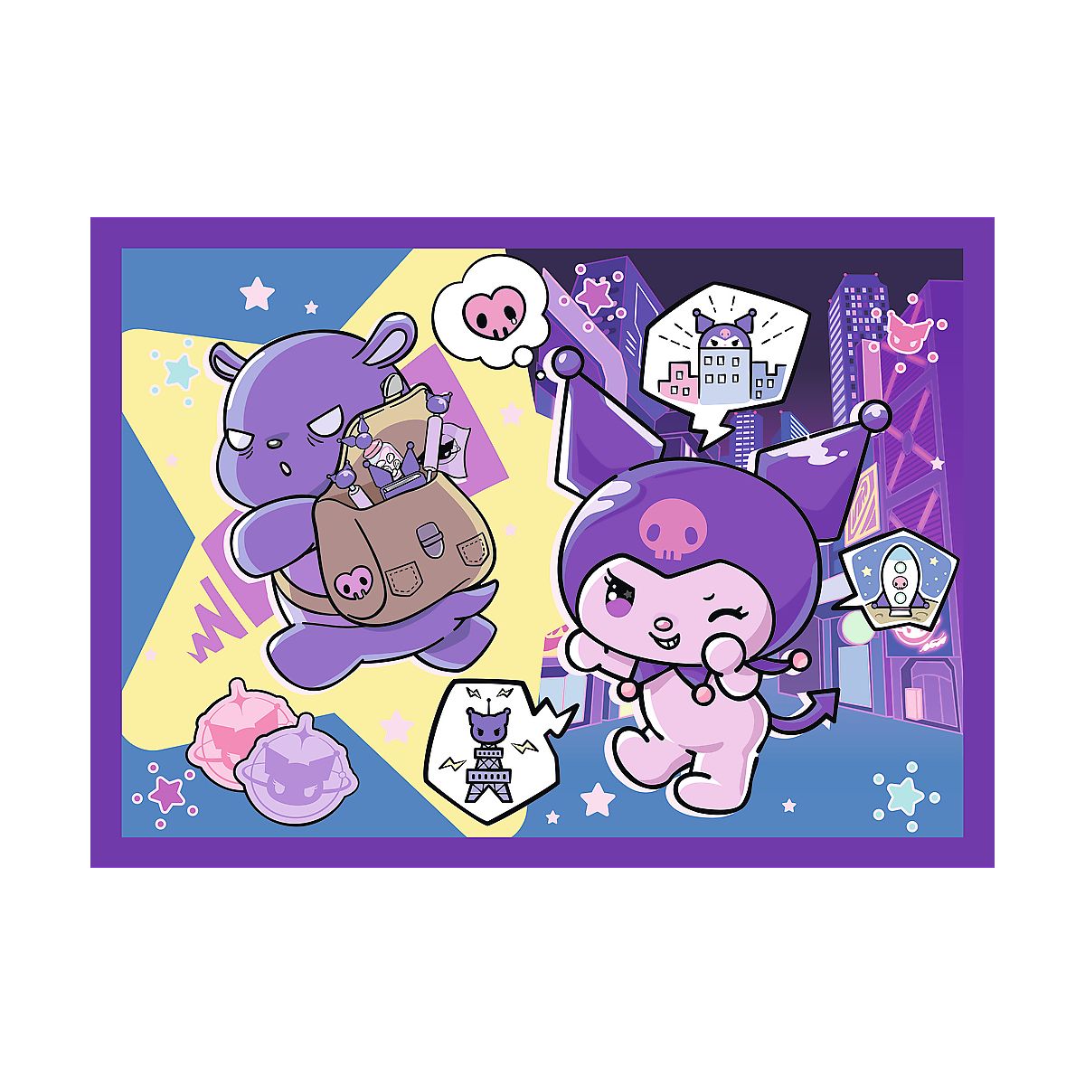 Puzzle Hello Kitty Dzień Kuromi 4w1 el. Trefl (34676)