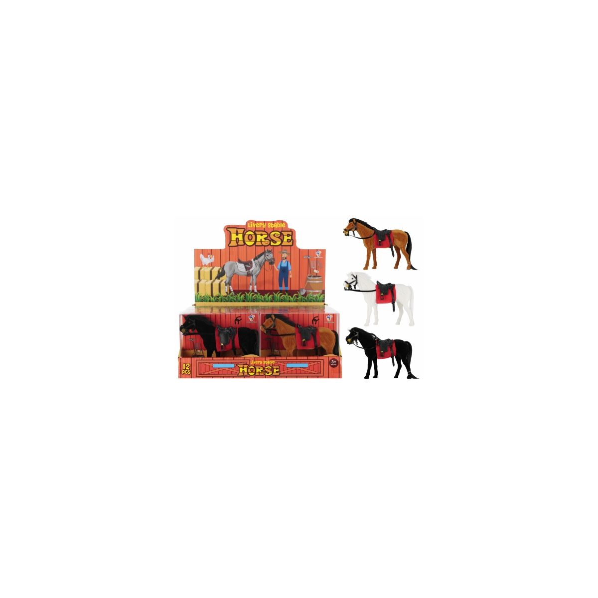 Figurka konik flokowany 15cm wkład Mega Creative (570969)