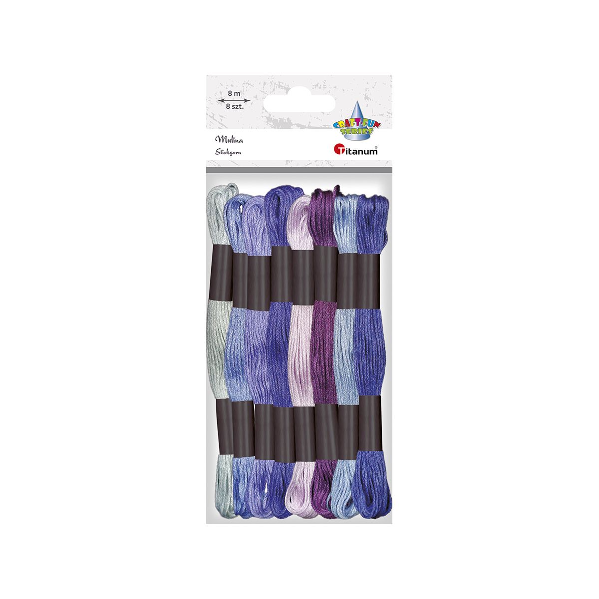 Mulina Craft-Fun Series tonacja fioletowa 8 kol. Titanum (21DT0514-3)