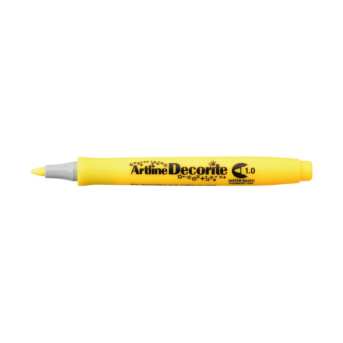 Marker permanentny decorite żółty 1,0mm pędzelek końcówka Artline (AR-033 7 2)