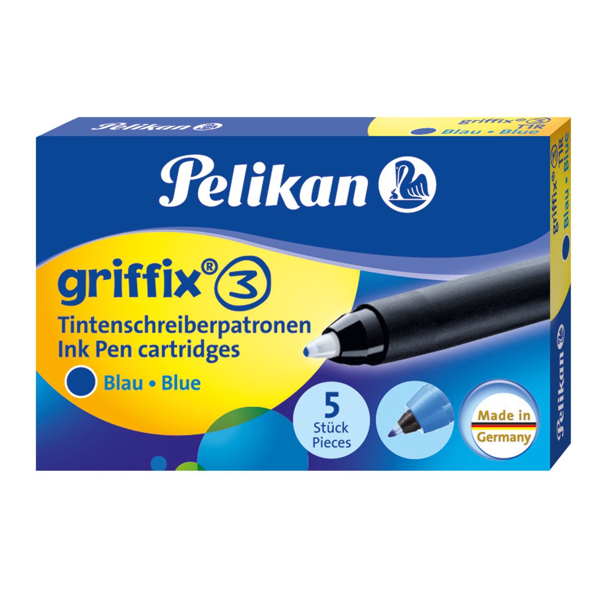 Wkład do pióra kulkowego Pelikan Griffix, niebieski (PN960567)