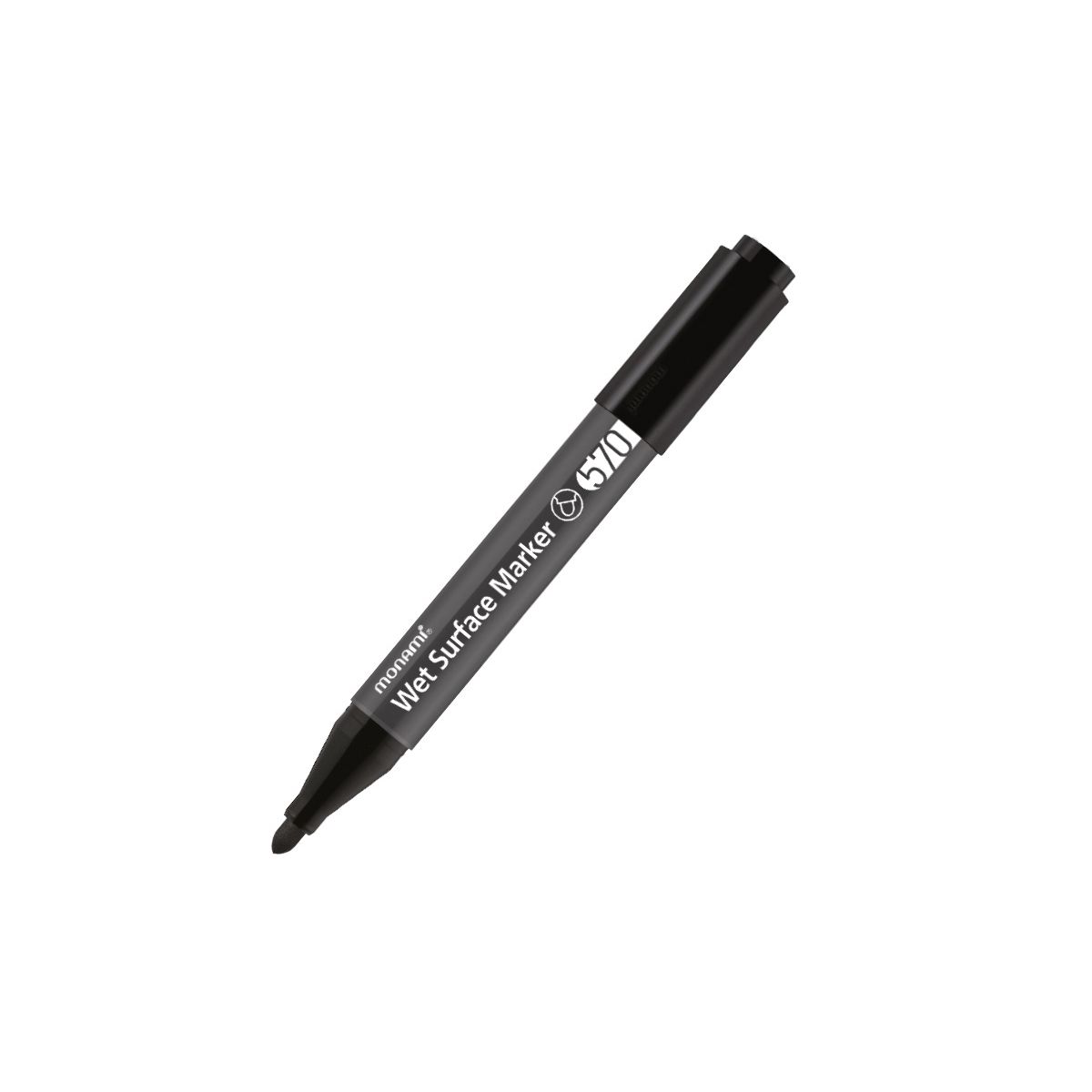 Marker specjalistyczny Do Mokrych Powierzchni 2080140502 B 570/1B czarny 1,2mm Monami (160-2531)