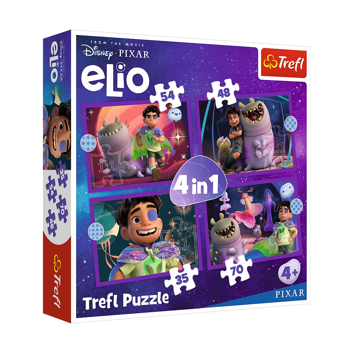 Puzzle Pozaziemskie życie Elio 4w1 el. Trefl (34665)