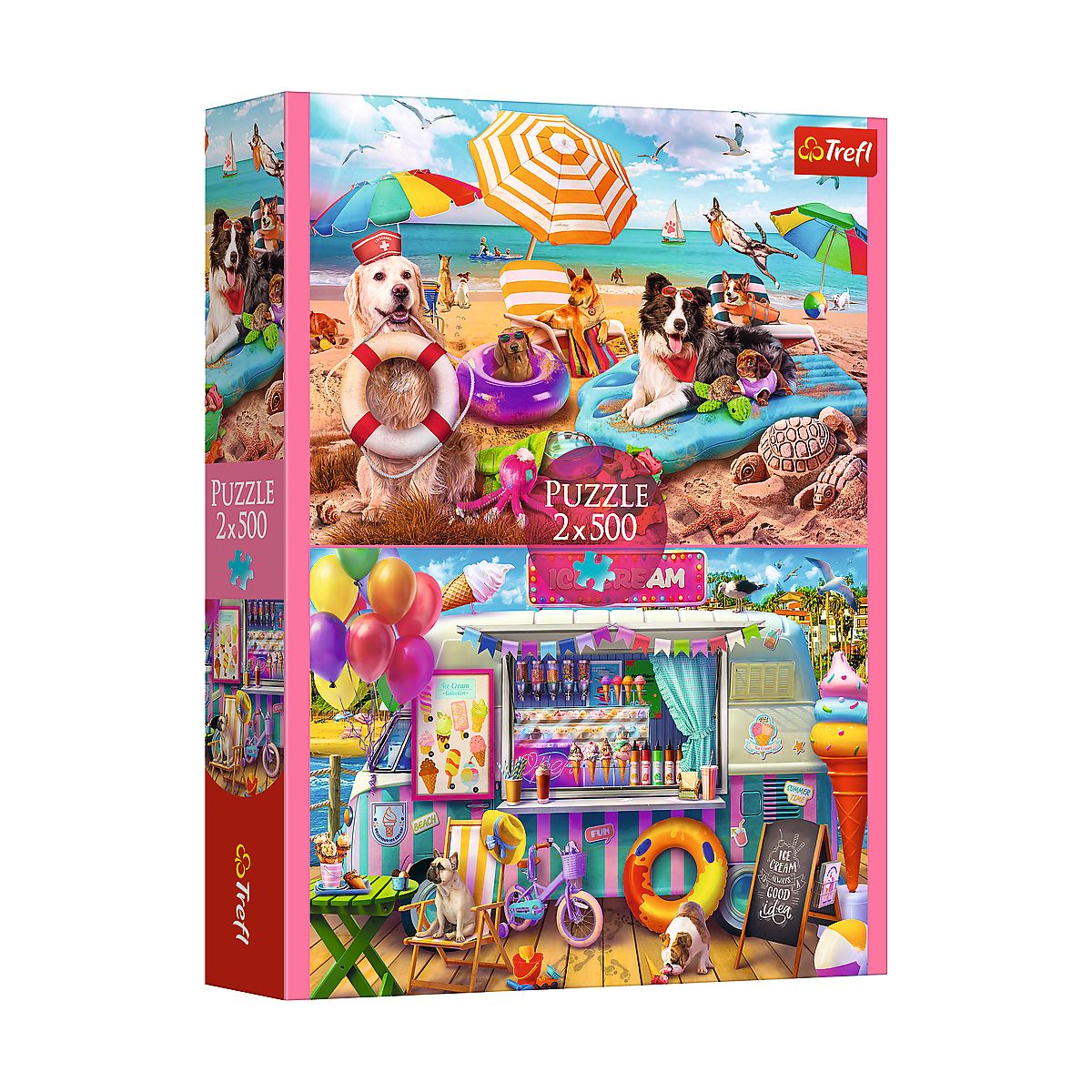 Puzzle Wakacyjny czas 2x500 el. Trefl (37533)