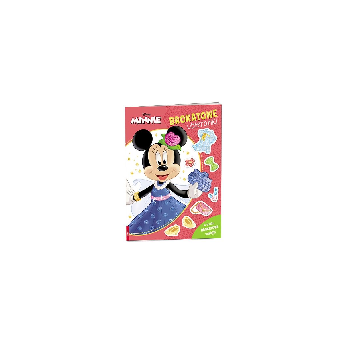Książeczka edukacyjna Minnie. Brokatowe Ubieranki Ameet (SDLB 9108)