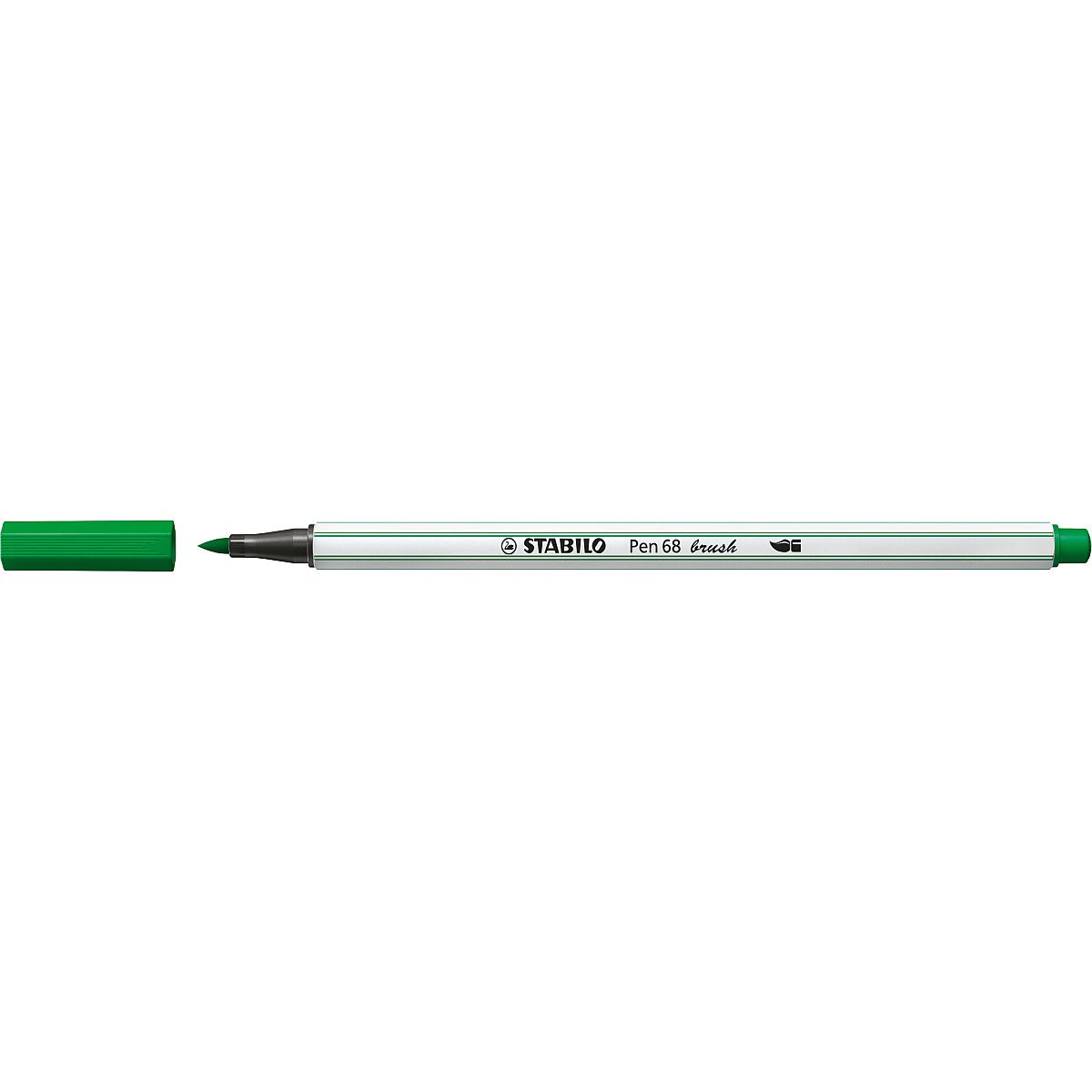 Flamaster Stabilo Pen 68 brush zielony 1 kol. (568/36)