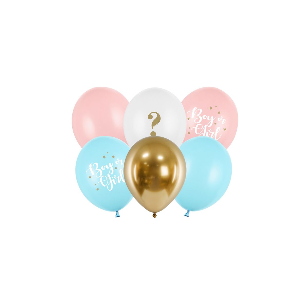 Balon gumowy Partydeco Boy or Girl, mix mix 300mm (SB14P-308-000-6)