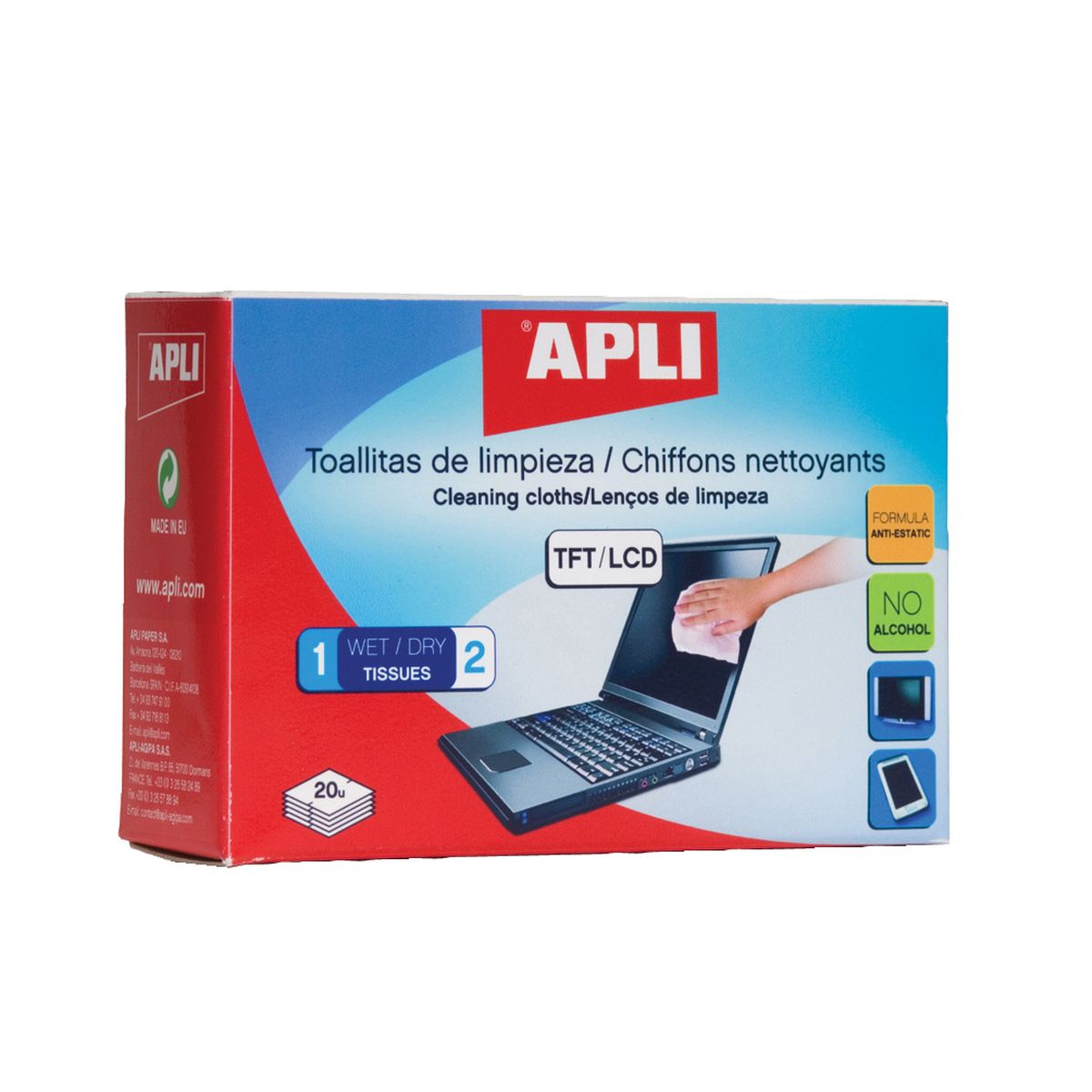 Chusteczki 20 szt Apli (AP11828)