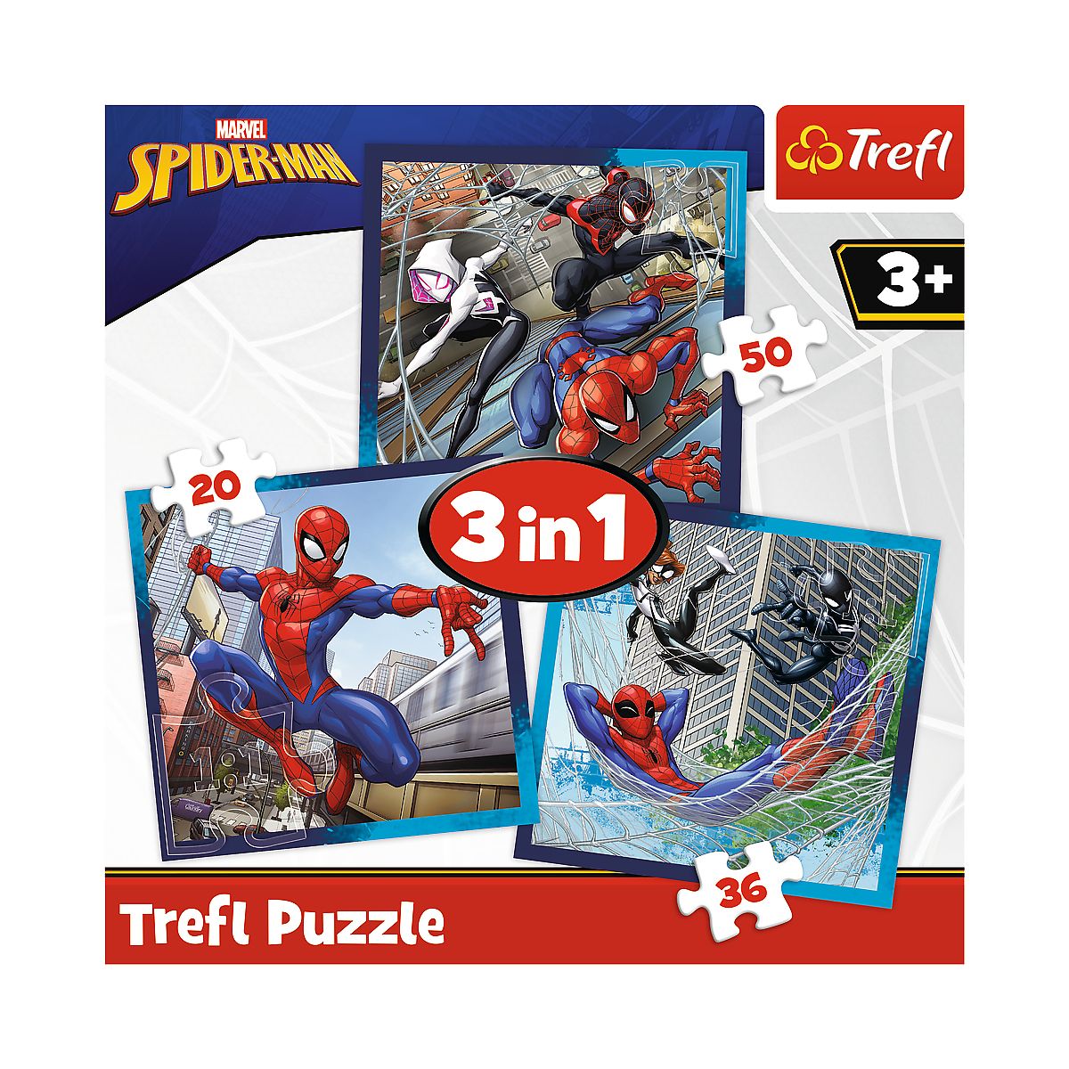 Puzzle Trefl Spiderman Pajęczy przyjaciele 4w1 el. (34874)