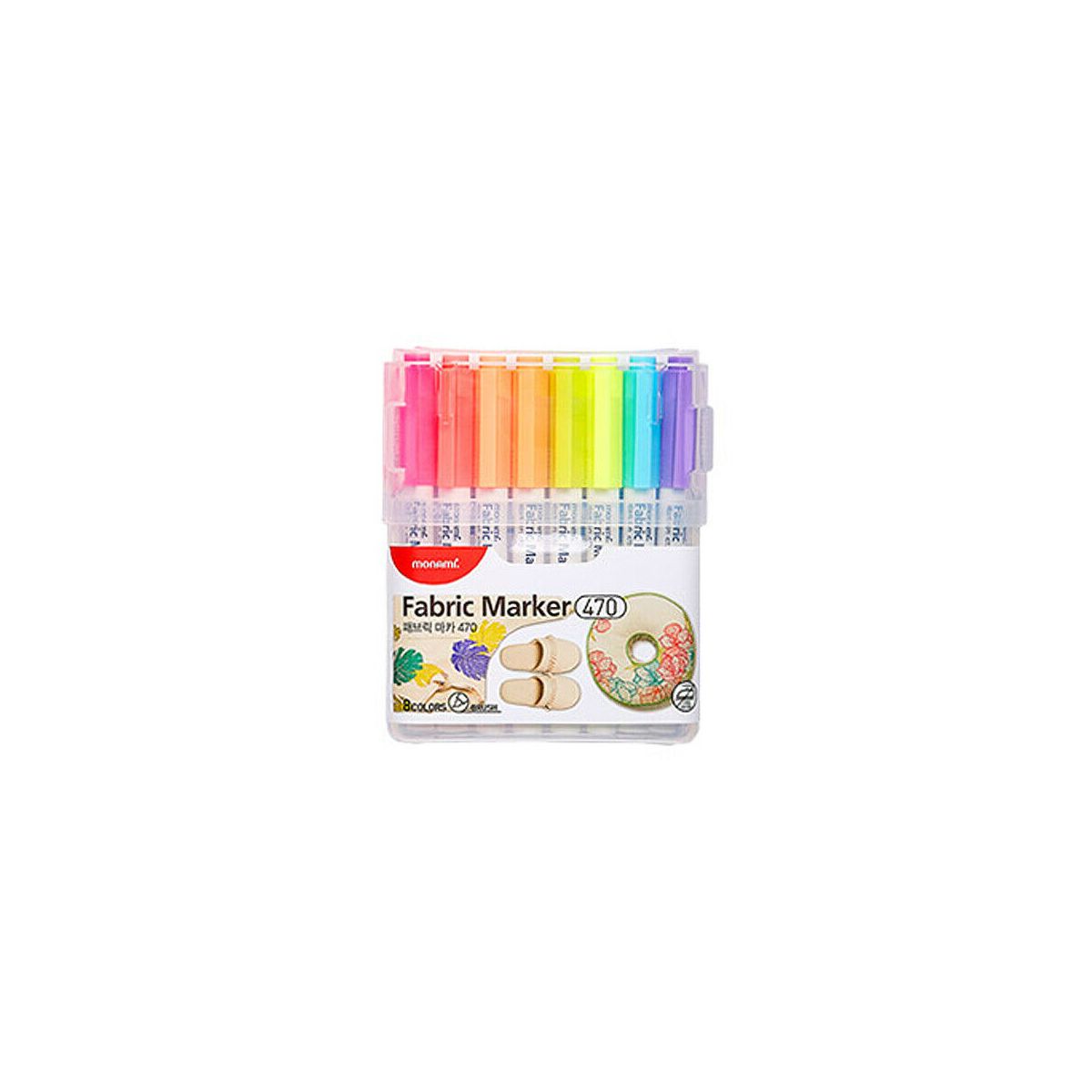 Marker permanentny Monami Fabric Marker mix okrągła końcówka (20500055260)