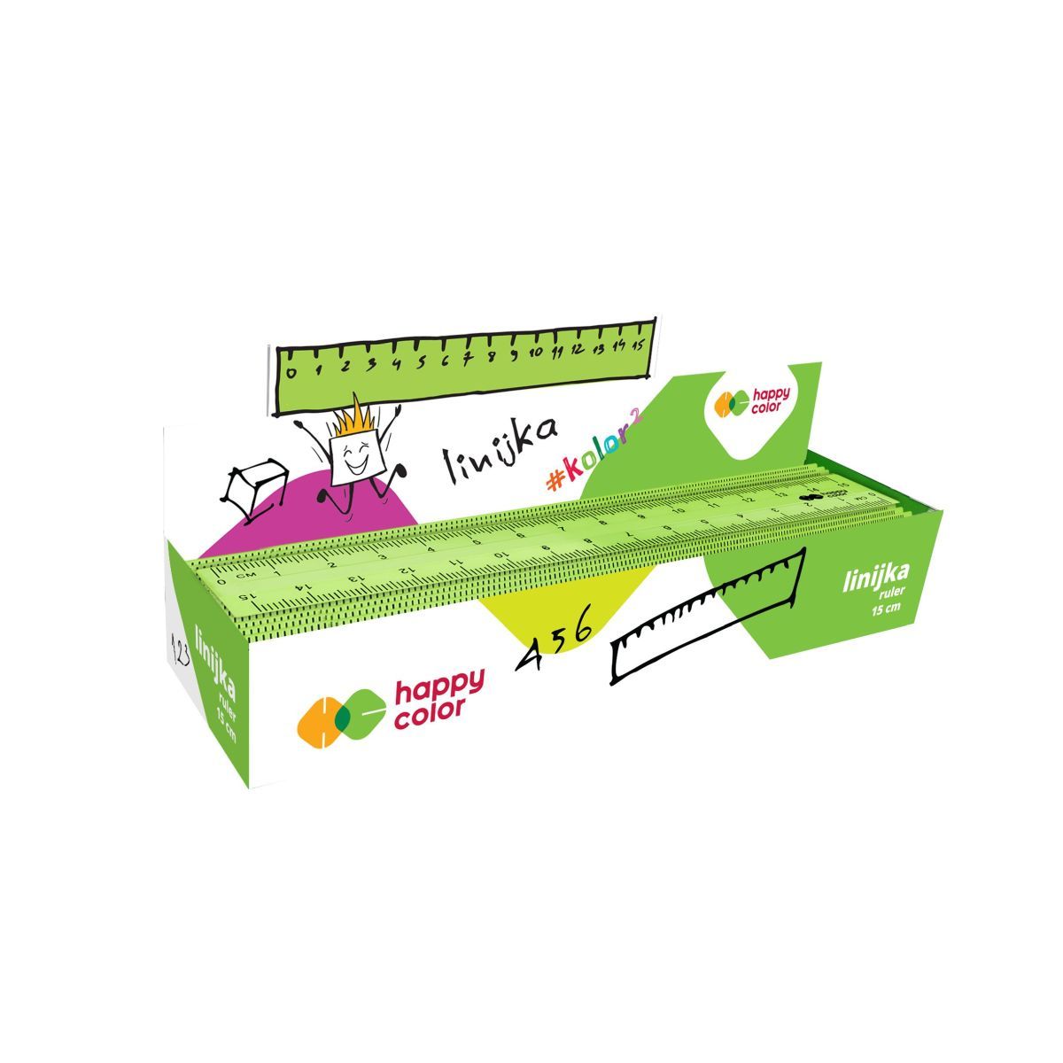 Linijka Happy Color (HA 2511 1503-KK)