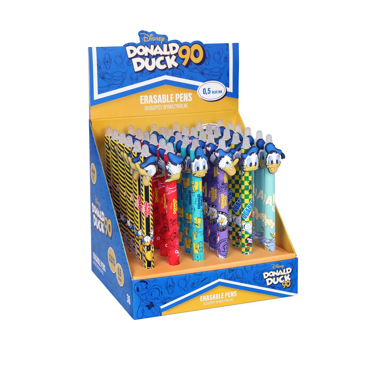 Długopis Donald   Duck wymazywalny niebieski 0,5mm Patio (78270PTR)