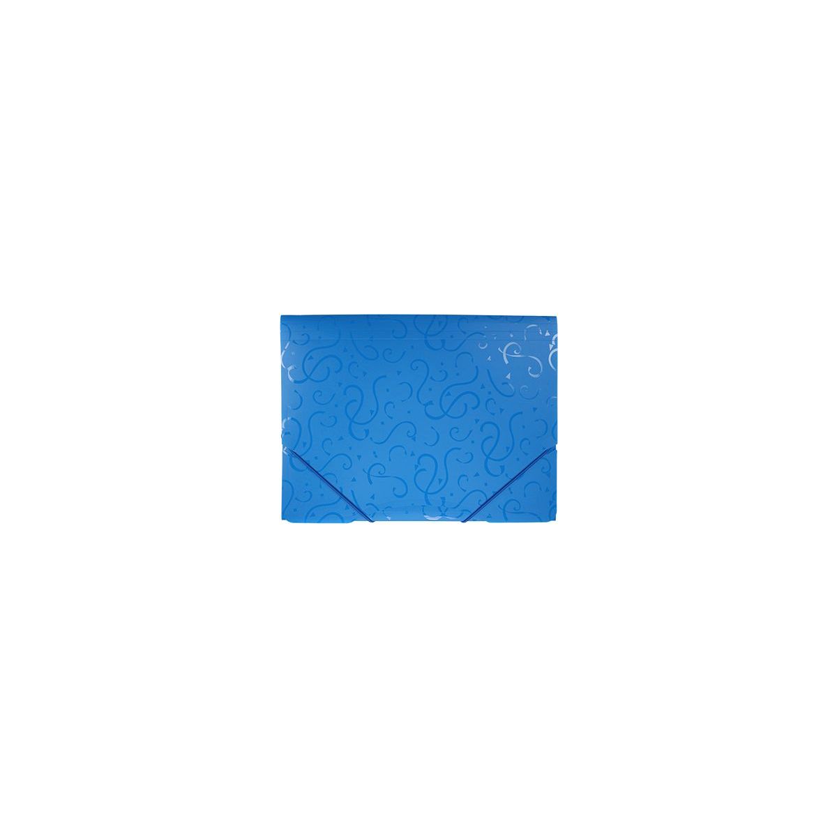 Teczka PP Titanum A4 z gumką niebieska z wzorami (TGW4BL)