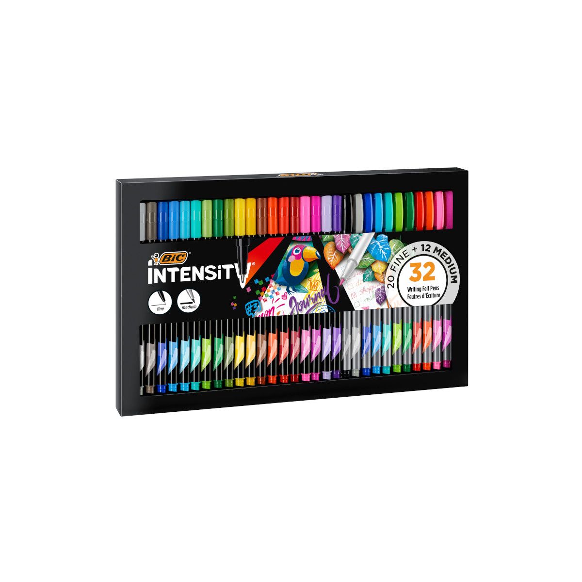Cienkopis Bic Intensity zest.36 szt mix mixmm 32kol. (972135)