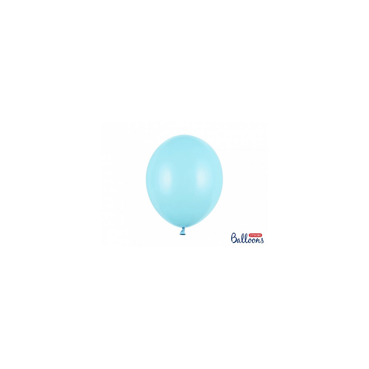 Balon gumowy Partydeco Strong Pastel Light Blue 100 szt. niebieski jasny 300mm (SB14P-001J-50)