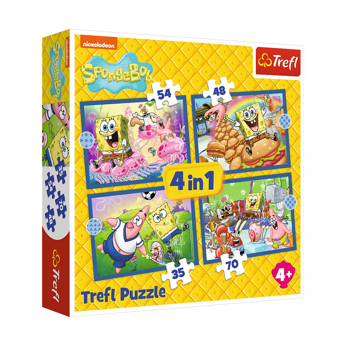 Puzzle Sponge Bob 4w1 4w1 el. Trefl (34674)
