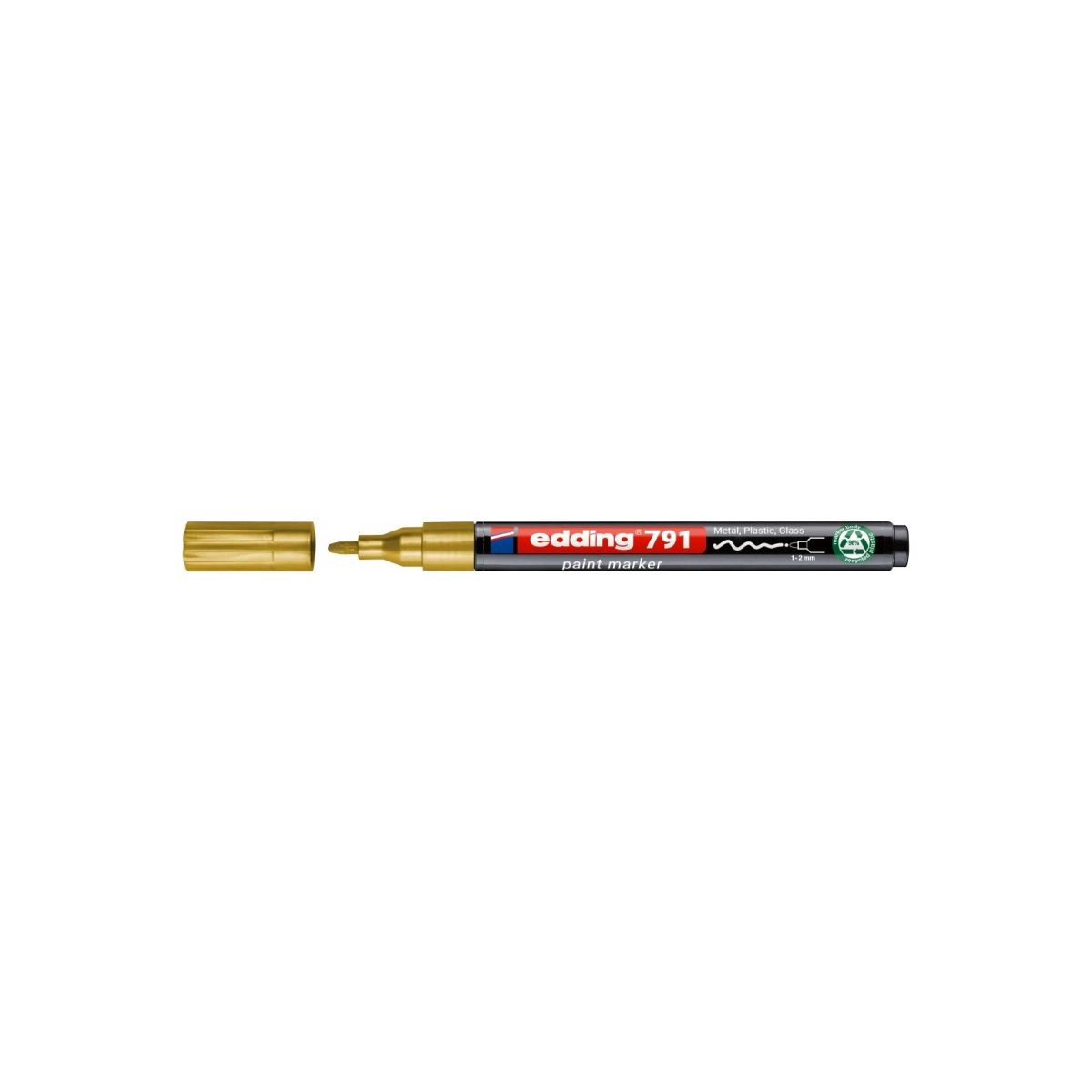 Marker olejowy PCR E-791 złoty 1,0-2,0mm okrągła końcówka Edding (ED-791PCR053)