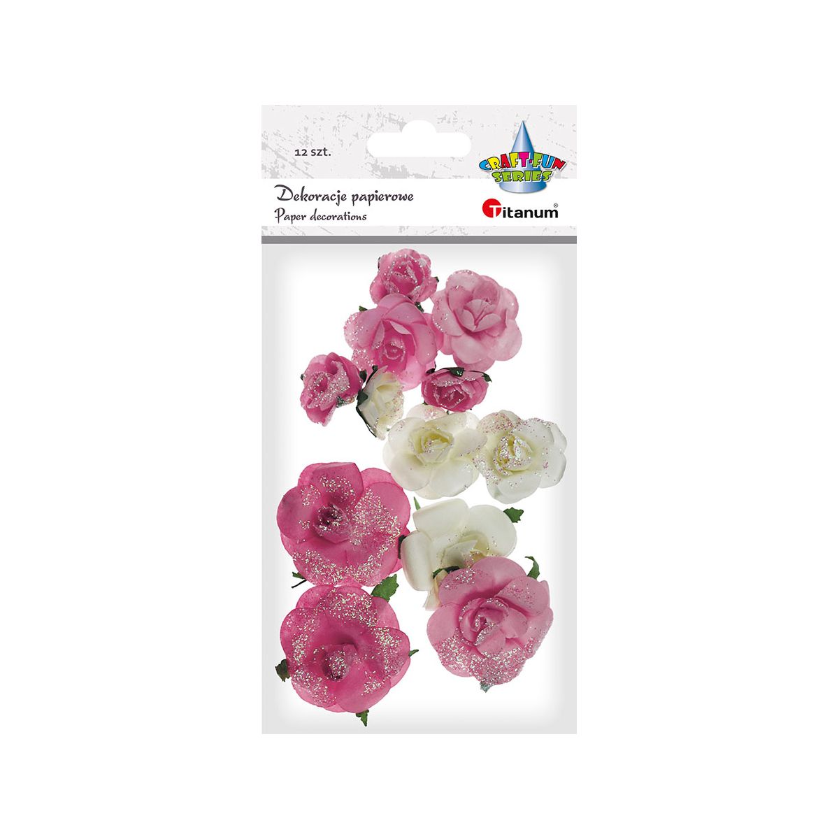 Ozdoba papierowa Titanum Craft-Fun Series kwiatki (22YX0825-12B)