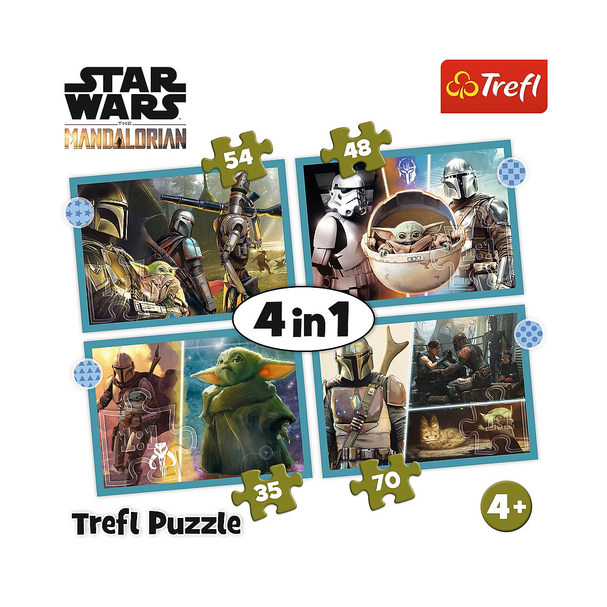 Puzzle Trefl Mandalorian 4w1 4w1 el. (34397)