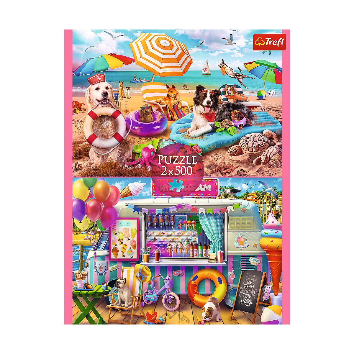 Puzzle Wakacyjny czas 2x500 el. Trefl (37533)