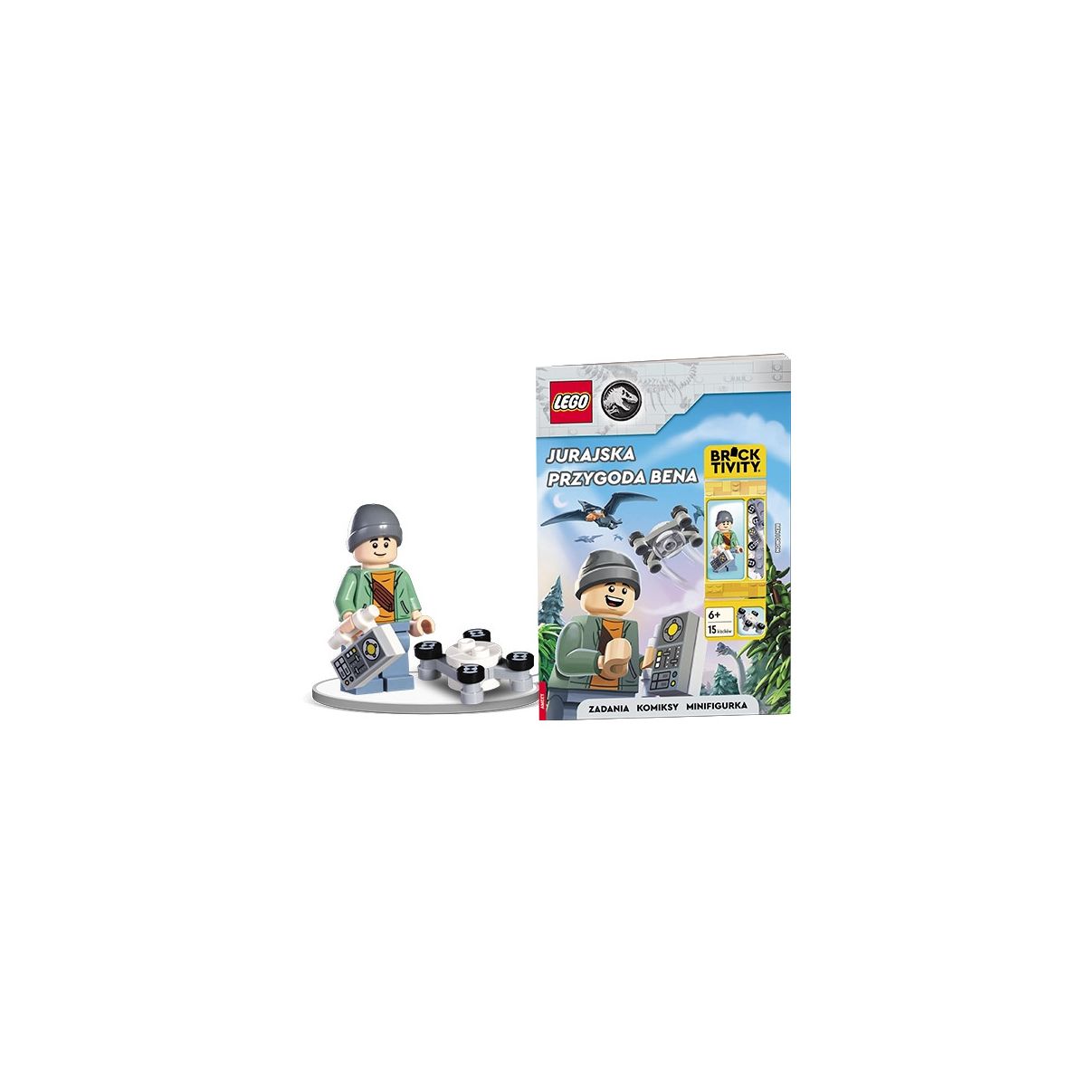 Książeczka edukacyjna LEGO® Jurassic World™. Jurajska przygoda Bena Ameet (LNC 6208)