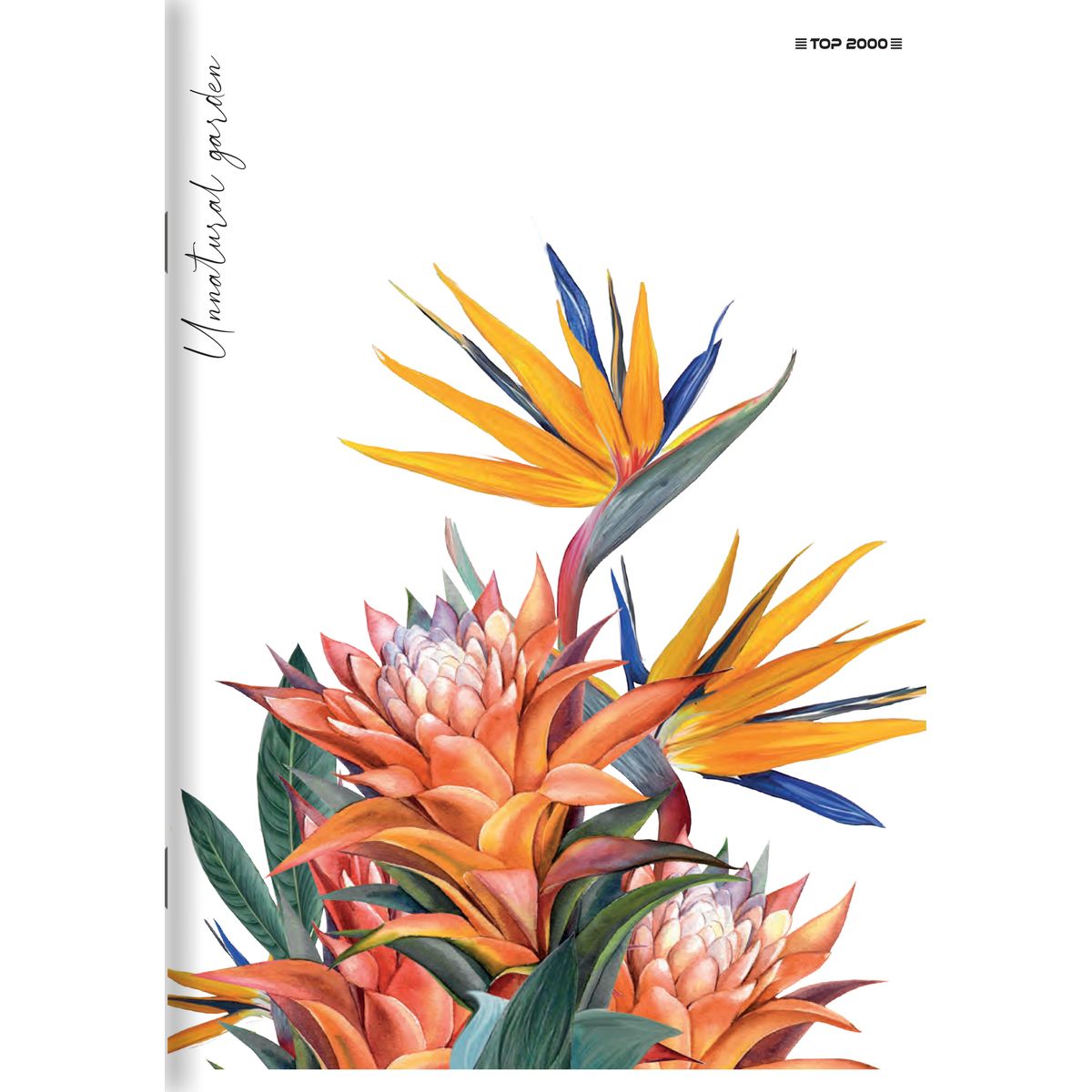 Zeszyt FLOWERS A4 60k. 70g krata Top 2000 (400169430)