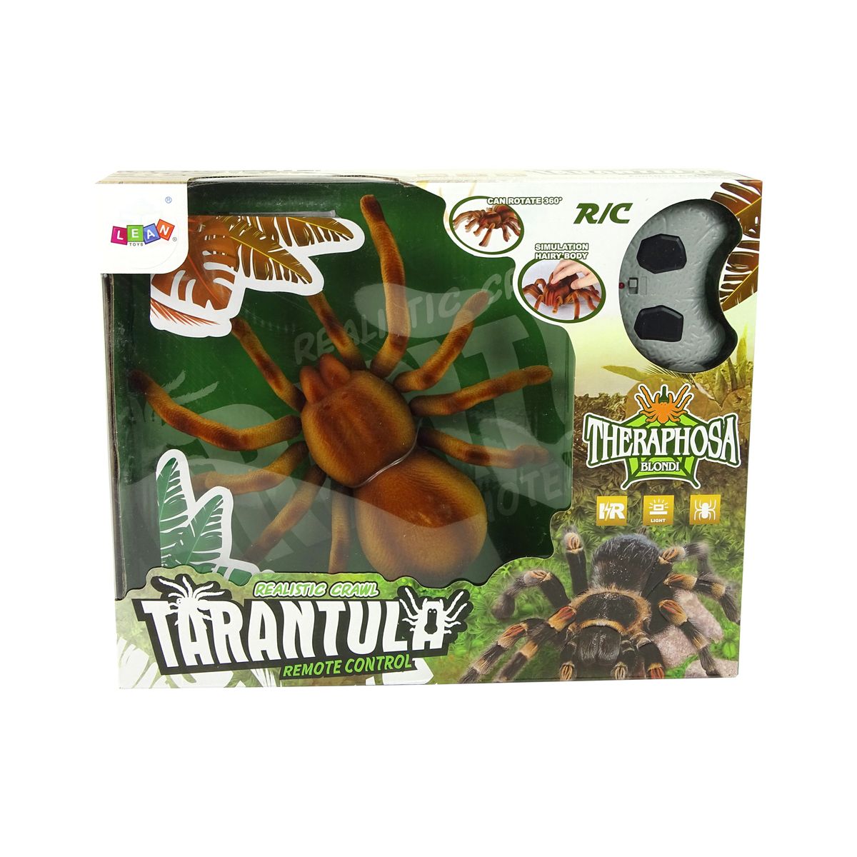 Figurka Lean Zdalnie Sterowany Pająk Tarantula Podczerwień Brązowy R/C (10385)