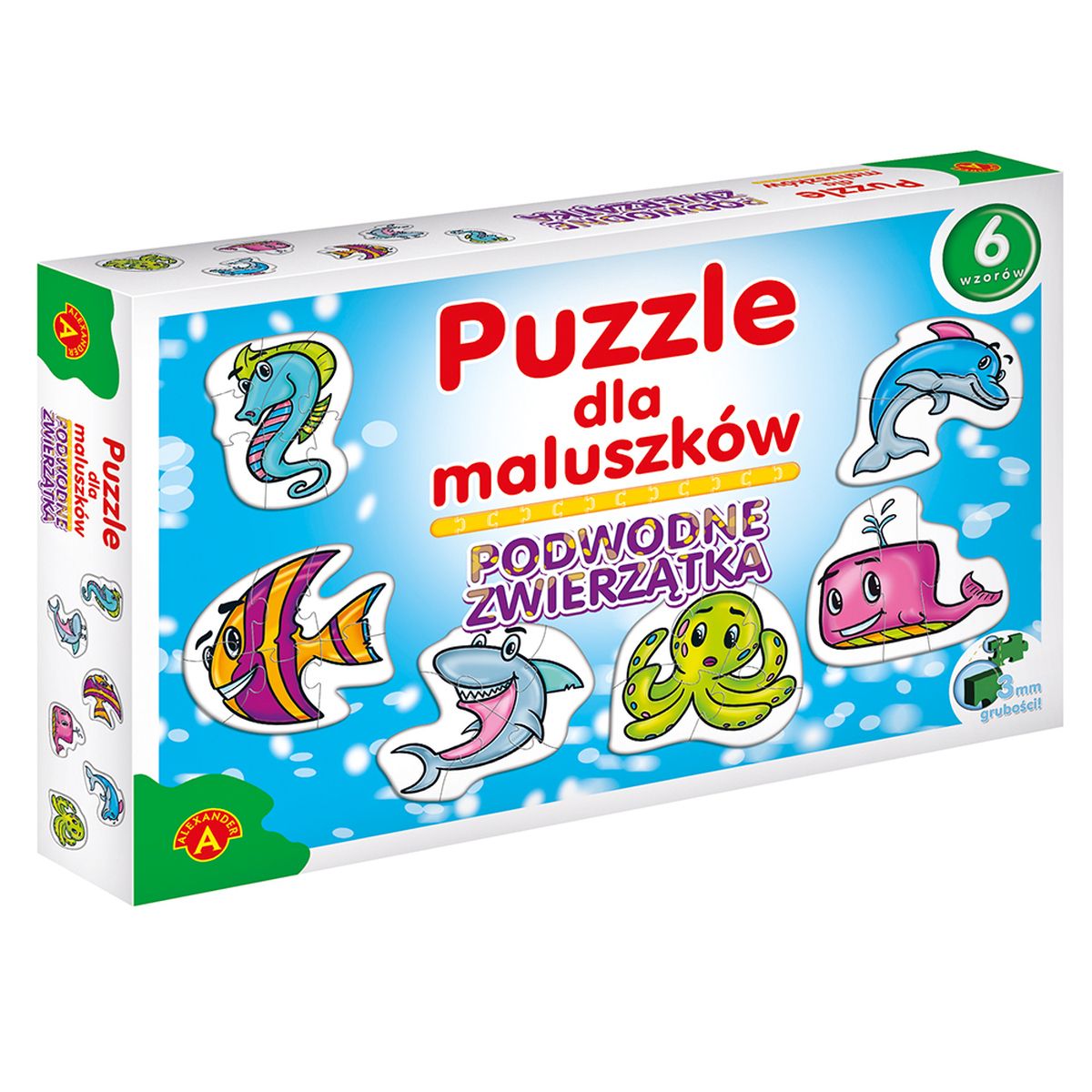 Puzzle PODWODNE ZWIERZĘTA DLA MALUCHÓW Alexander (5906018005363)