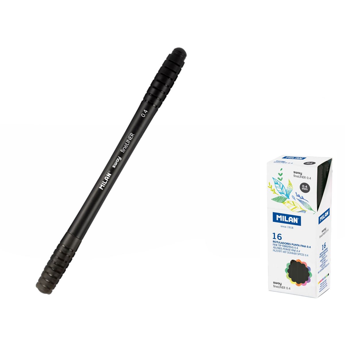 Cienkopis Milan Sway czarny 0,4mm 1kol. (610041680)