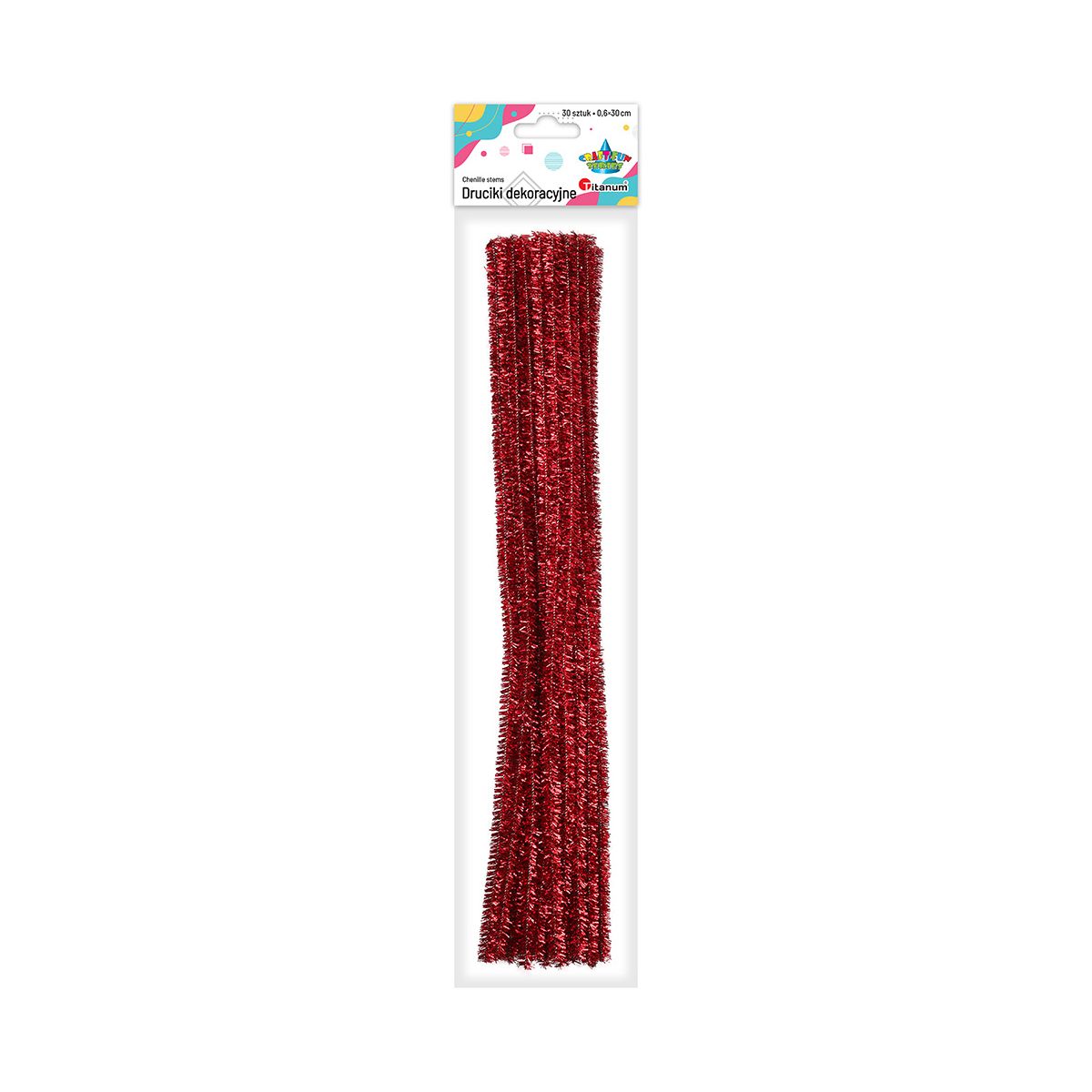 Drucik Titanum Craft-Fun Series kreatywny kolor: czerwony 300mm 30 szt (16070G)